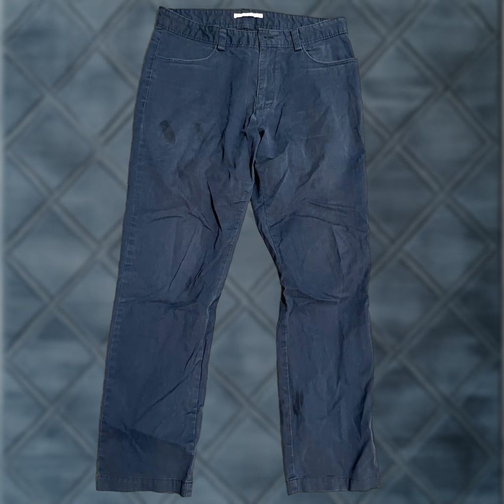 Calvin Klein Calvin Klein Slim Fit Chino Pants Men's 32x30 Blue Solid Dress Casual Workwear Size US 32 / EU 48 - 1 Thumbnail
