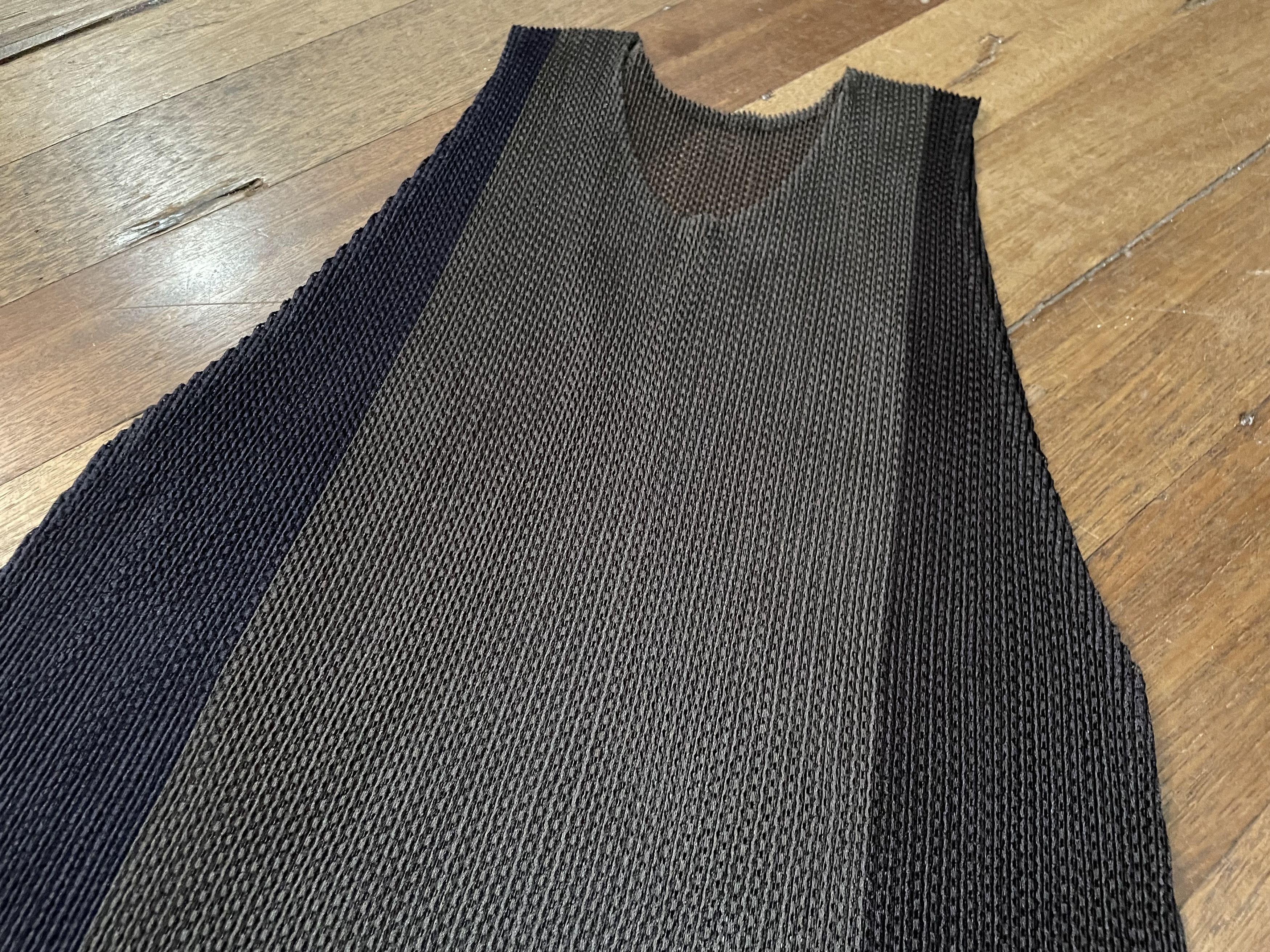 Pleats Please Issey Miyake Pleats Please - Mesh Tank Top - 3 Tone Size M / US 6-8 / IT 42-44 - 4 Thumbnail