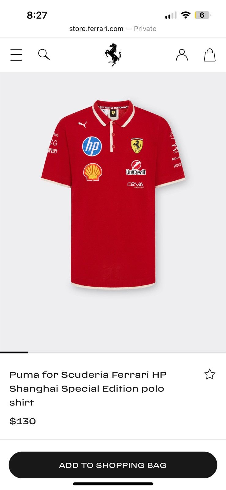 Ferrari × Puma Puma Ferrari Scuderia Knit Polo Shirt Size US XXL / EU 58 / 5 - 22 Thumbnail