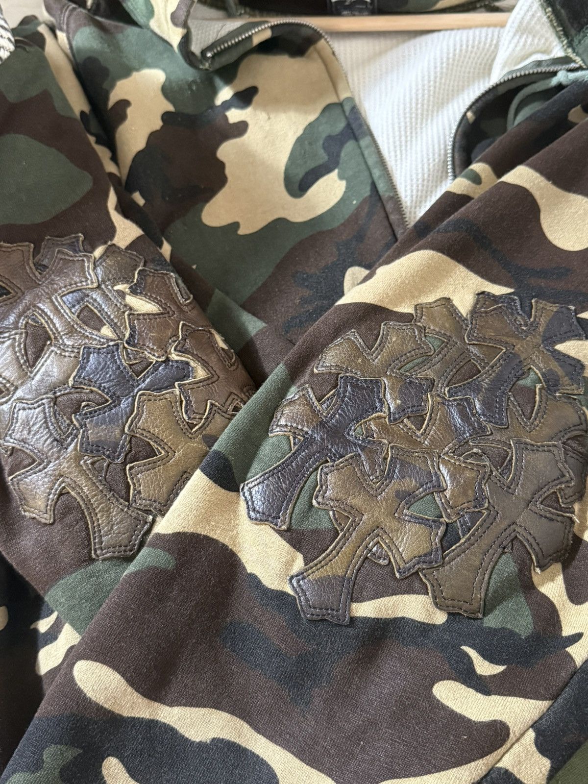 Chrome Hearts Flooded Patch Horseshoe Camouflage Zip Up Hoodie Sz. XL Size US XL / EU 56 / 4 - 3 Thumbnail