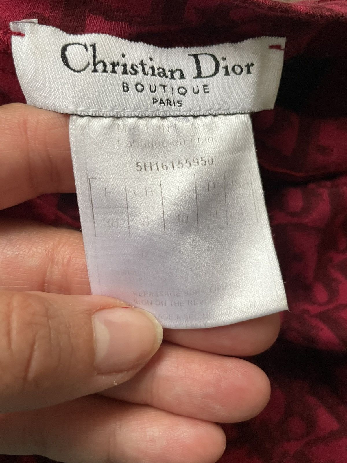 Dior CHRISTIAN DIOR TOP OBLIQUE MONOGRAM Size XS / US 0-2 / IT 36-38 - 9 Thumbnail
