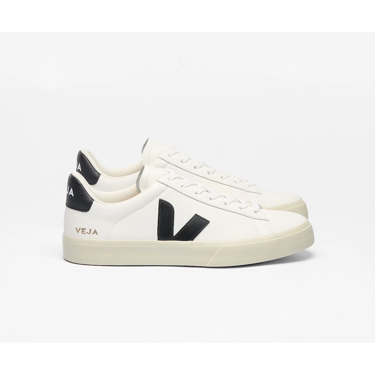 Veja Veja Campo Leather White Black Sneakers - Size 5 Size US 5 / IT 35 - 1 Thumbnail