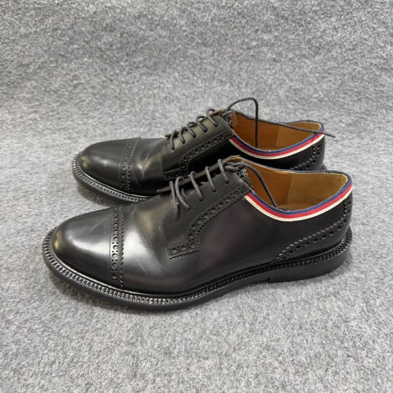 Gucci Gucci Men's Casual Leather Shoes in Black 0079 Size US 9 / EU 42 - 1 Thumbnail