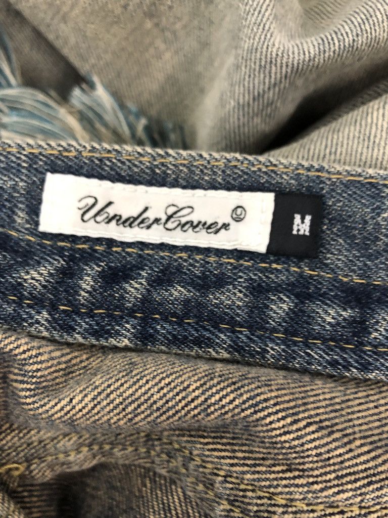 Infinite Archives × Undercover 04AW But Beautiful damaged fringe denim pants/28387-812 400 Size US 28 / EU 44 - 9 Thumbnail