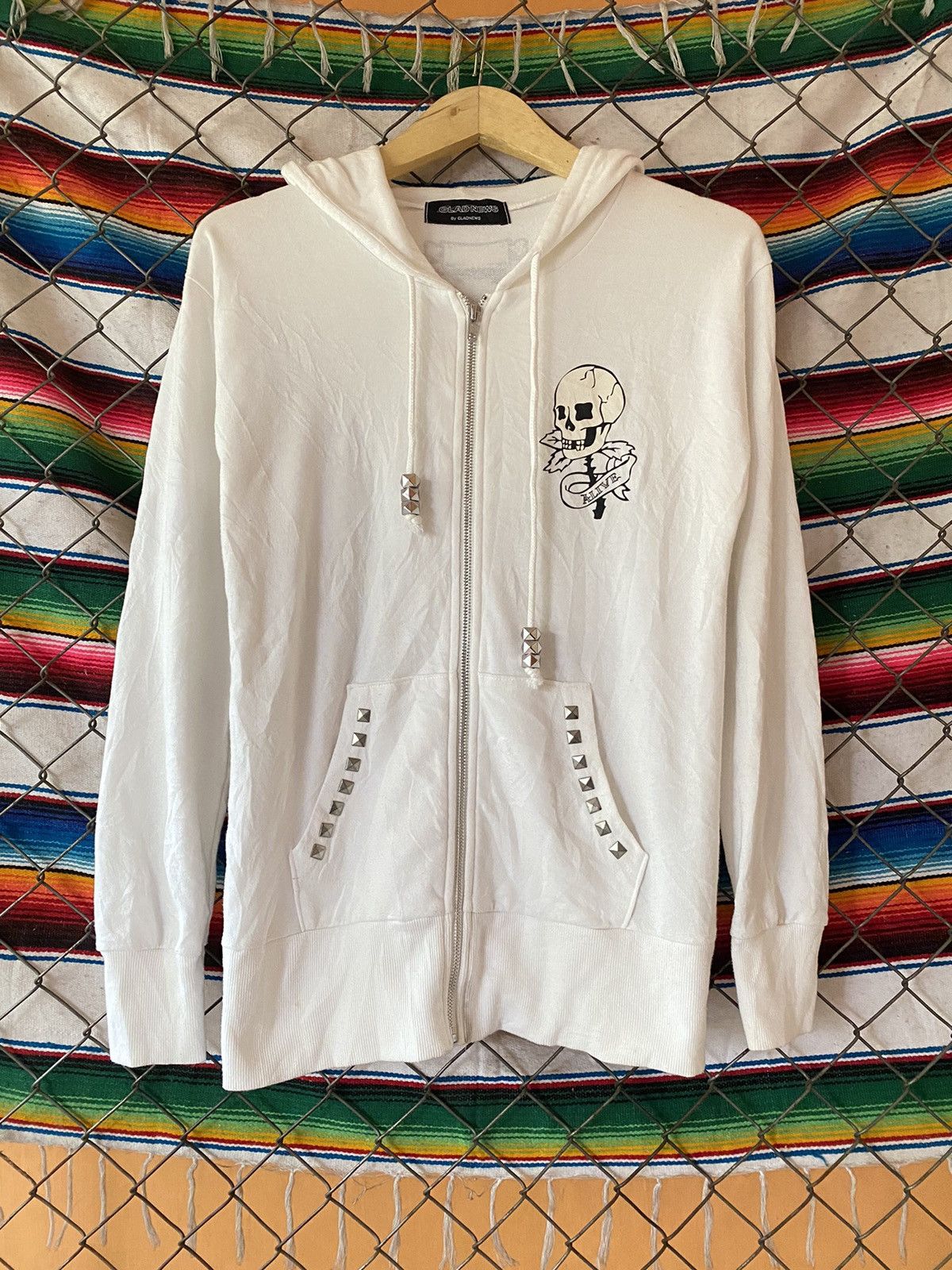 Hysteric Glamour × If Six Was Nine × Japanese Brand Y2k Glad news skelton zip hoodie Size US M / EU 48-50 / 2 - 2 Thumbnail