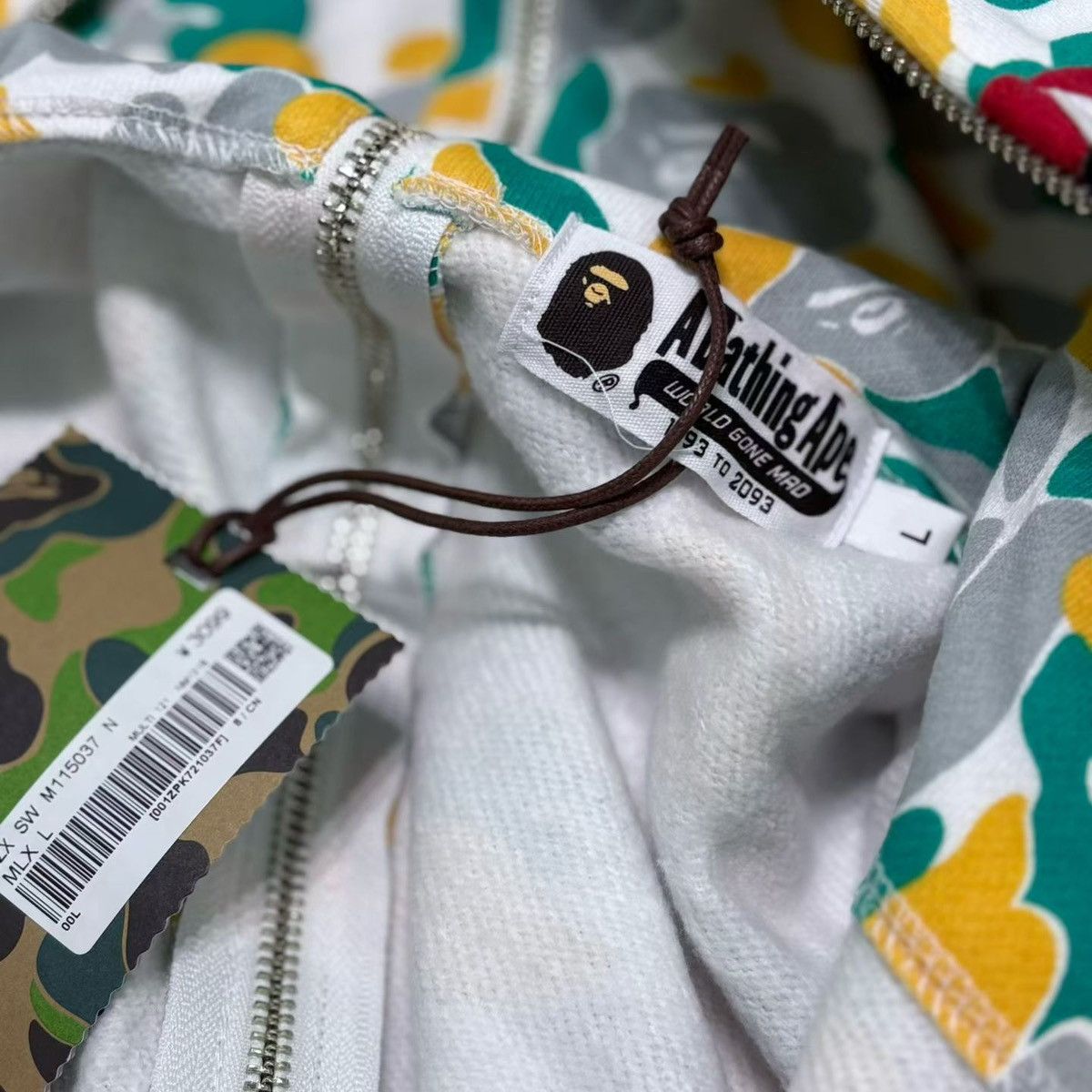 Bape BAPE CAMO FULL ZIP HOODIE Size US L / EU 52-54 / 3 - 7 Thumbnail