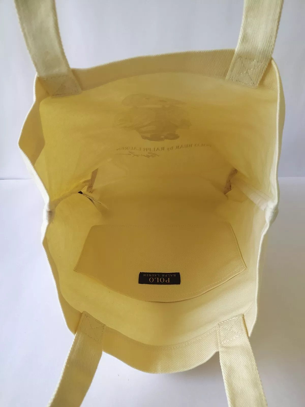 Polo Ralph Lauren Polo Ralph Lauren Polo Bear Cotton Canvas Tote Bag IFD 8044 Size ONE SIZE - 10 Thumbnail