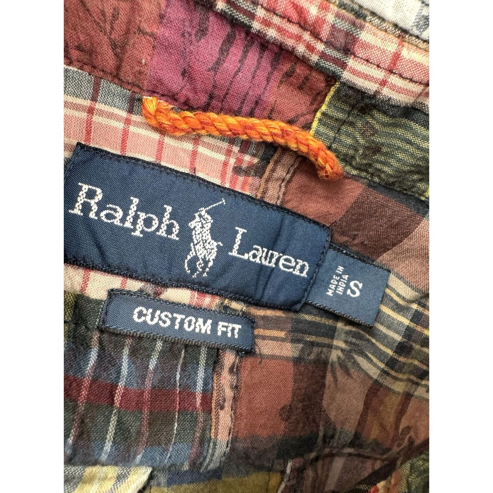 Ralph Lauren Ralph Lauren Patchwork Paisley Custom Fit Mens S Shirt Size US S / EU 44-46 / 1 - 4 Thumbnail