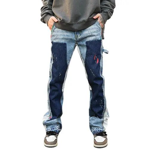 Other Paint Splatter Carpenter Flare Denim Jeans Size US 32 / EU 48 - 5 Thumbnail