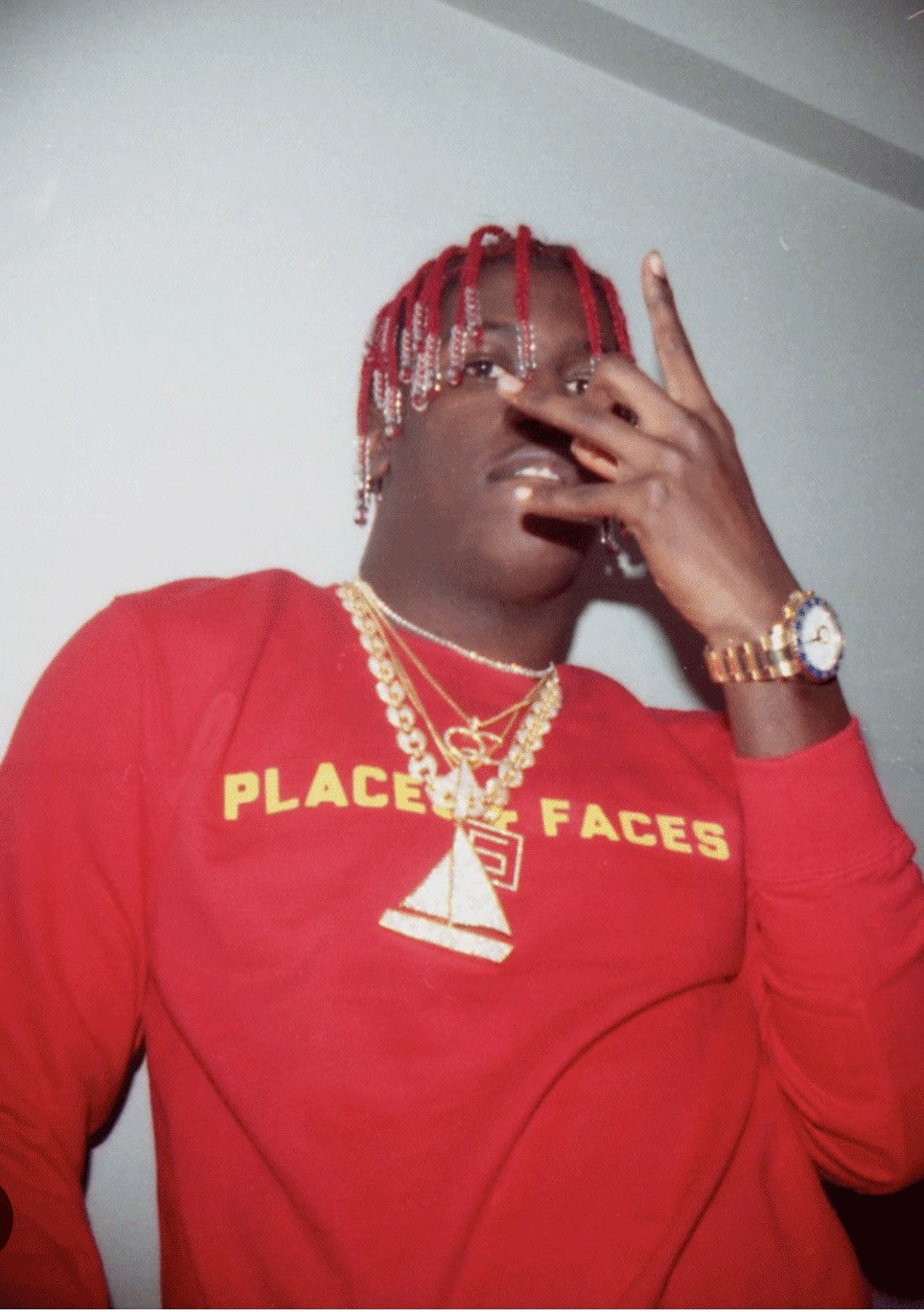 Places + Faces Places Plus Faces Red sweatshirt & zine magazine extra Size US M / EU 48-50 / 2 - 8 Thumbnail