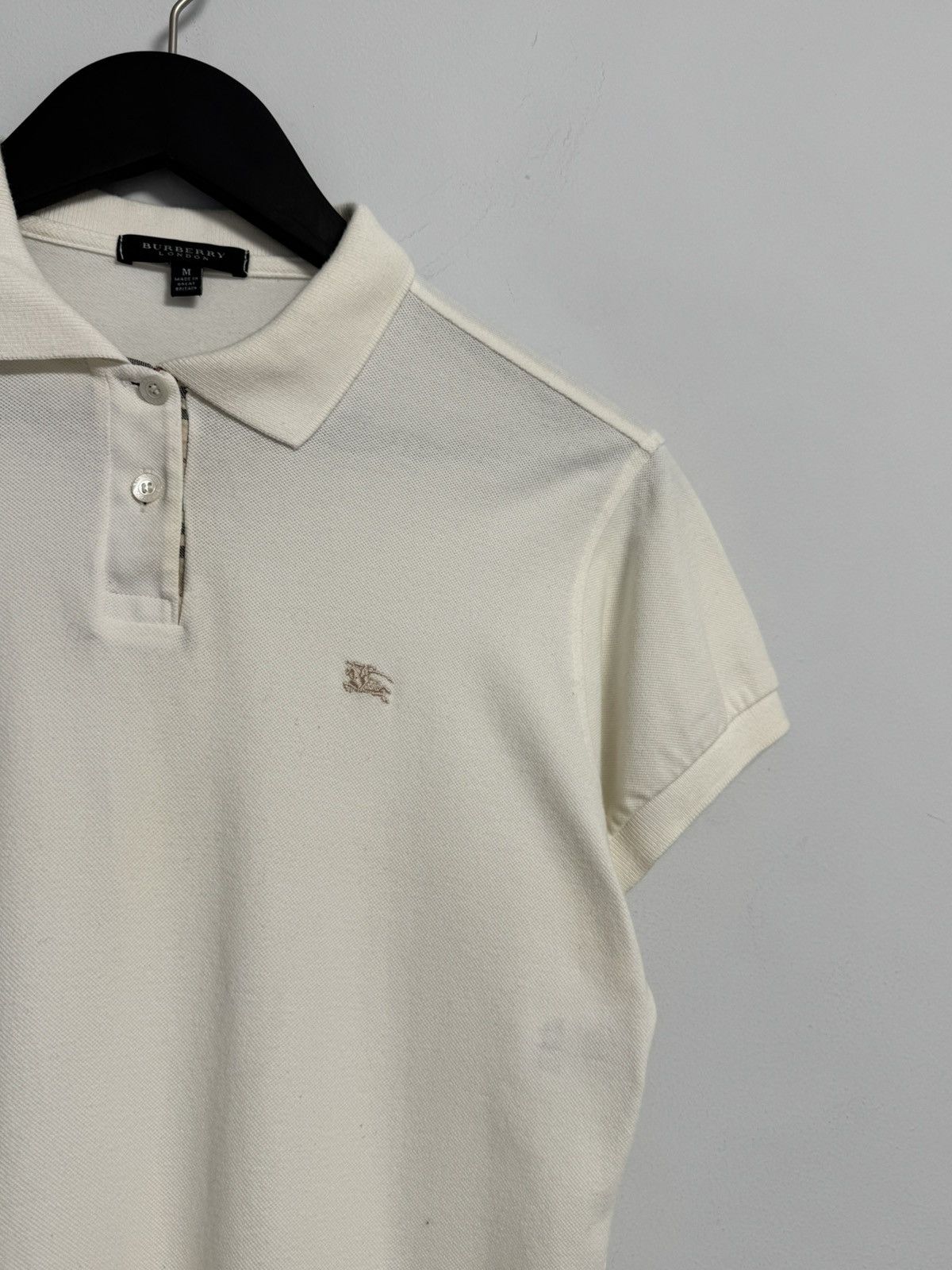 Burberry Burberry Women’s Ivory Polo Shirt Dress – Short Sleeve Size M / US 6-8 / IT 42-44 - 4 Thumbnail