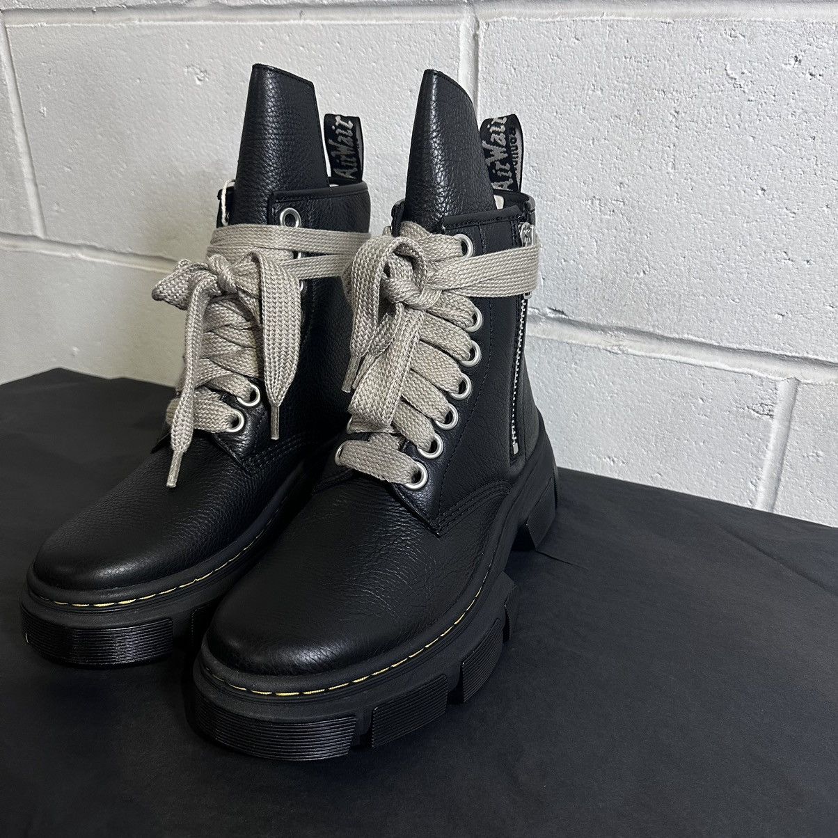 image of Dr Martens x Rick Owens Dr.martens 1460 Dmxl Jumbo Lace Boot in Black, Women's