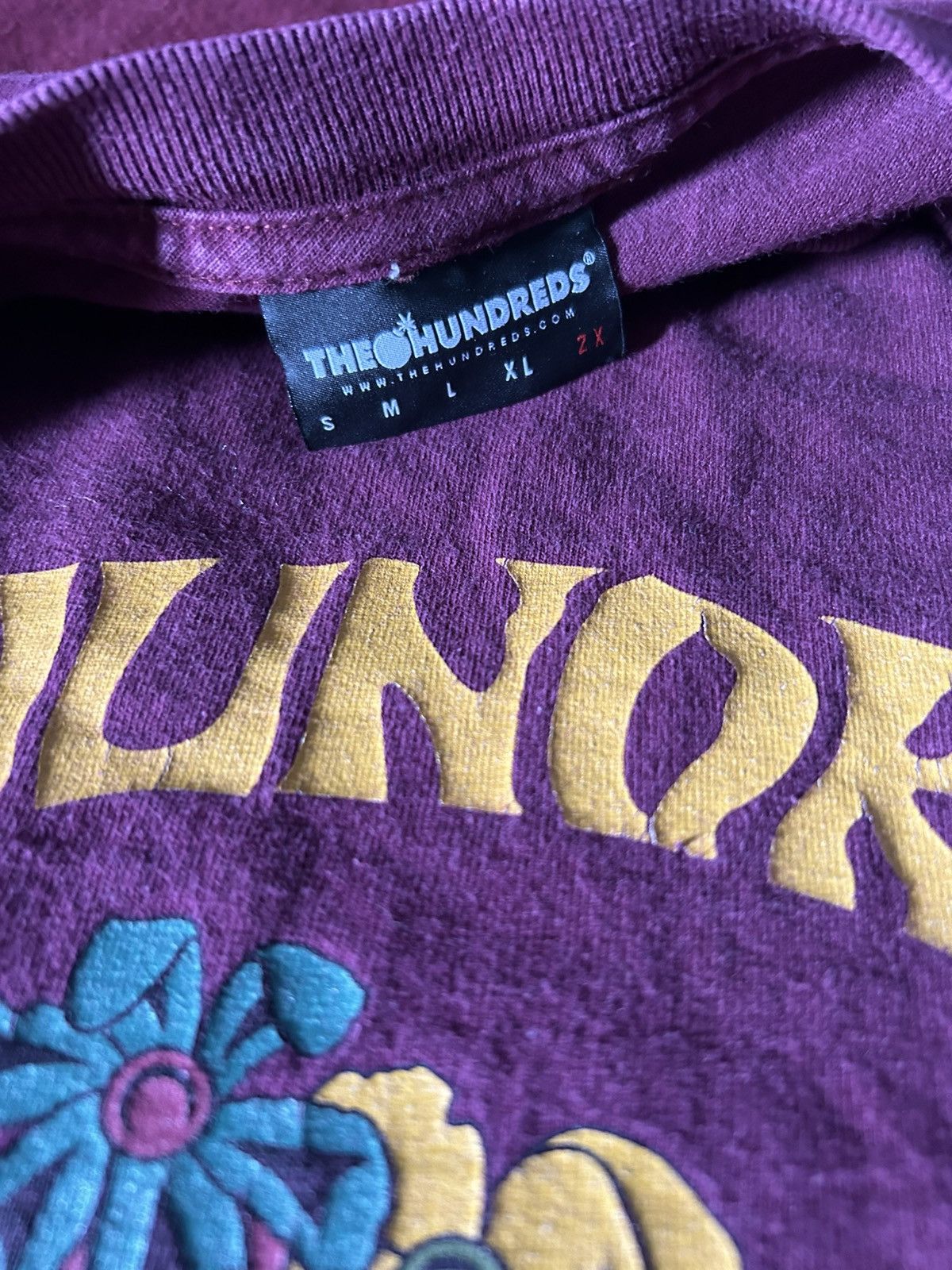 The Hundreds Classic Vintage The Hundreds Maroon Graphic Tee Size US XXL / EU 58 / 5 - 2 Thumbnail
