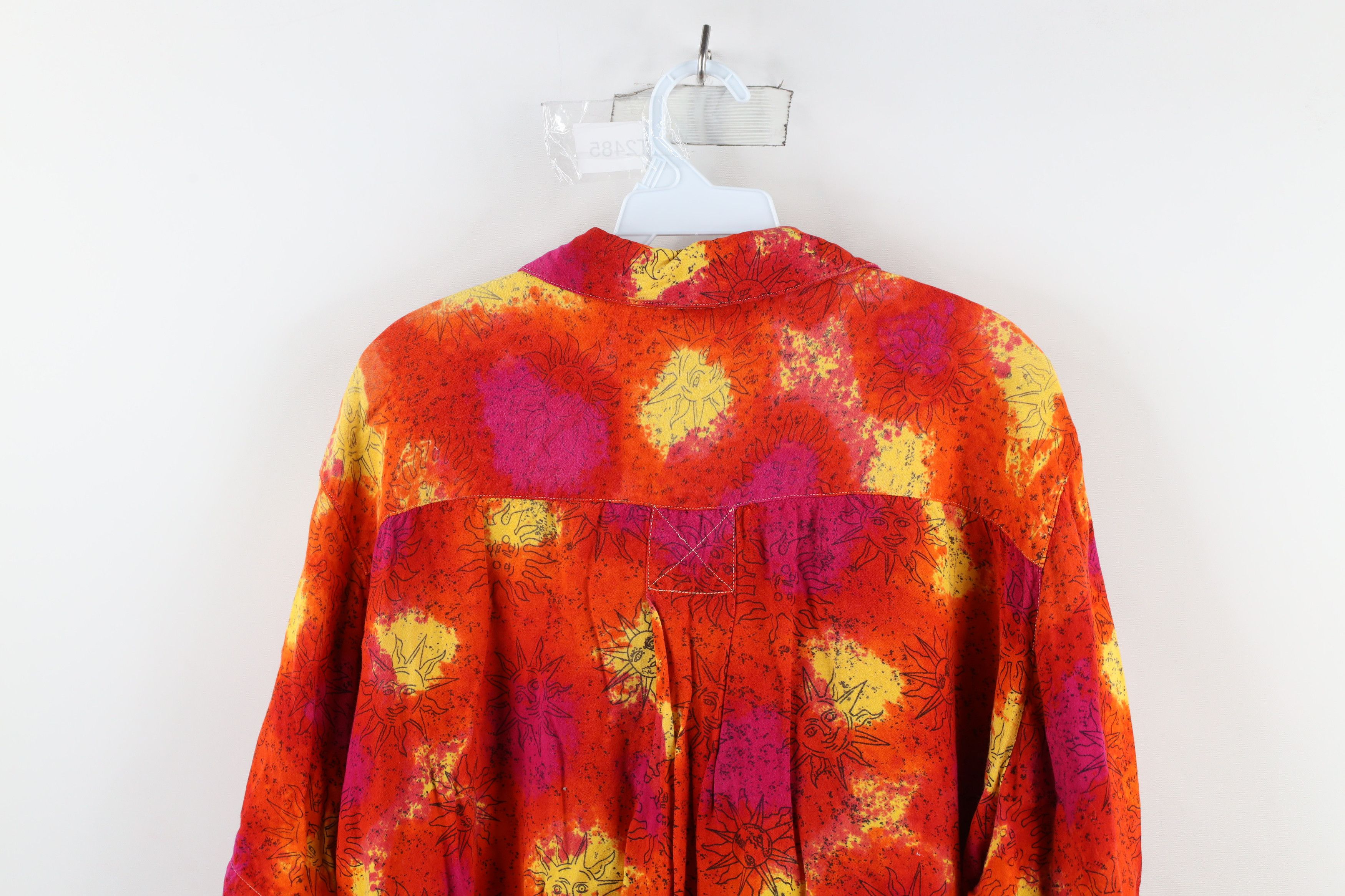 Vintage Vintage 90s Streetwear Sun All Over Print Button Shirt Size XXL / US 16-18 / IT 52-54 - 7 Thumbnail