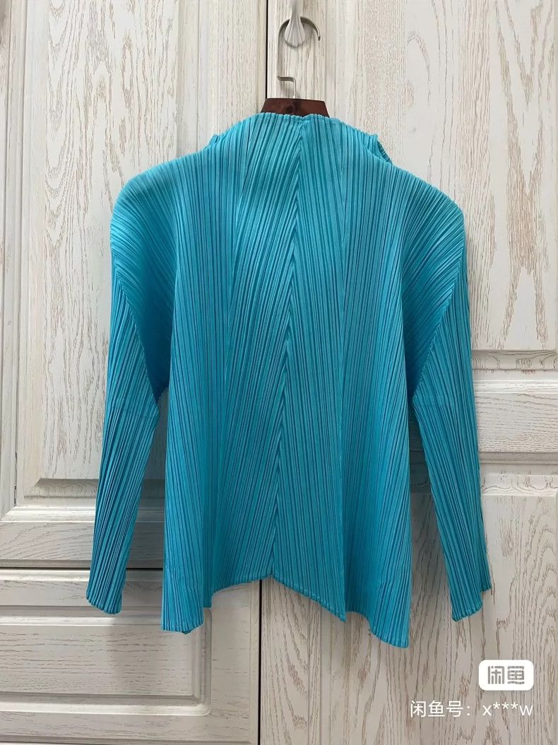Issey Miyake Issey Miyake size:3 Blue long-sleeved pleated cardigan Size S / US 4 / IT 40 - 3 Thumbnail