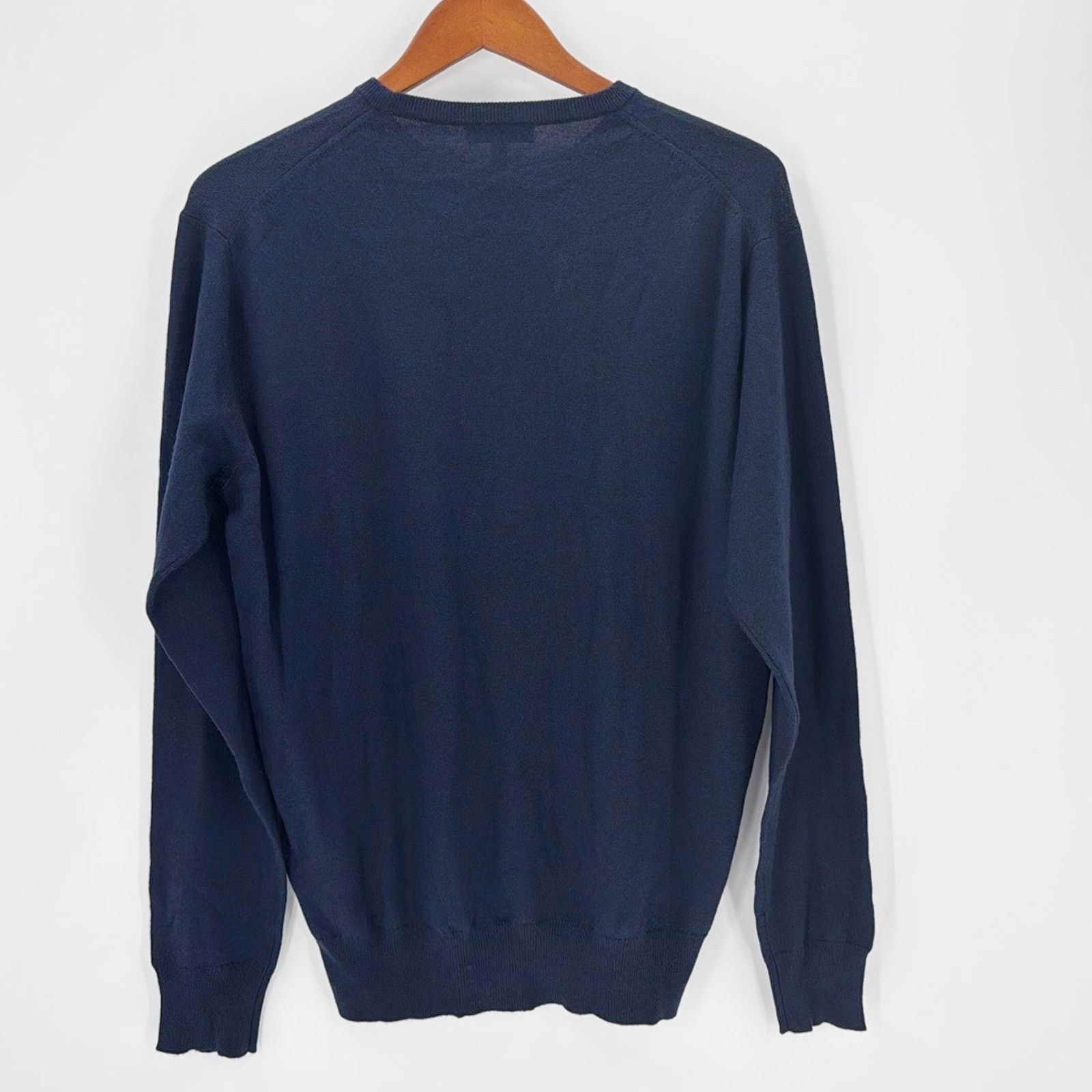 Peter Millar Peter Millar Mens Crown Wool Silk Crewneck navy blue sweater Size US M / EU 48-50 / 2 - 2 Thumbnail