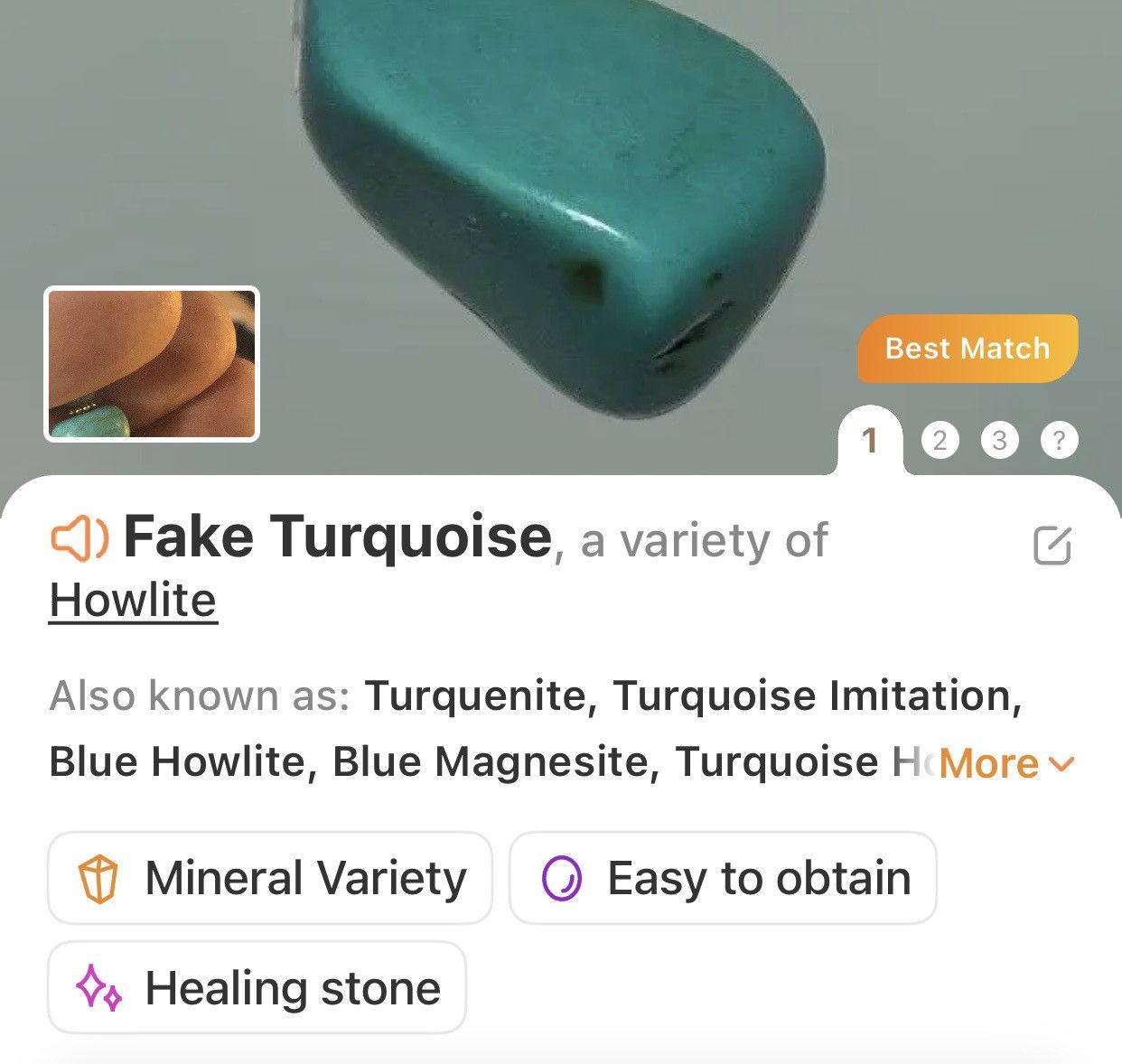 Handmade Handcrafted vintage bead fluorite turquoise drop necklace Size ONE SIZE - 7 Thumbnail
