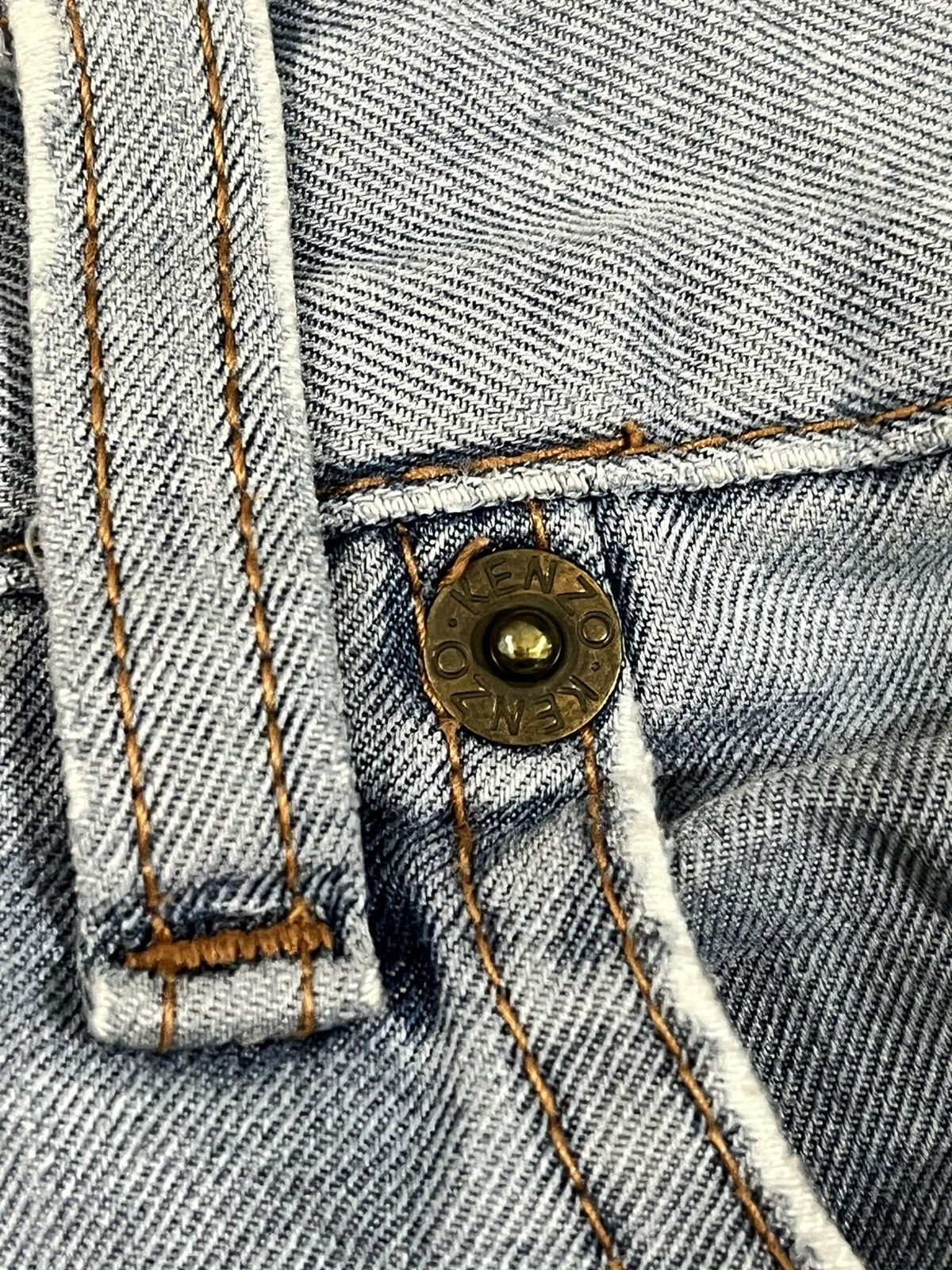 Kenzo Vintage Kenzo Scovill Baggy Distressed Denim Size US 33 - 4 Thumbnail