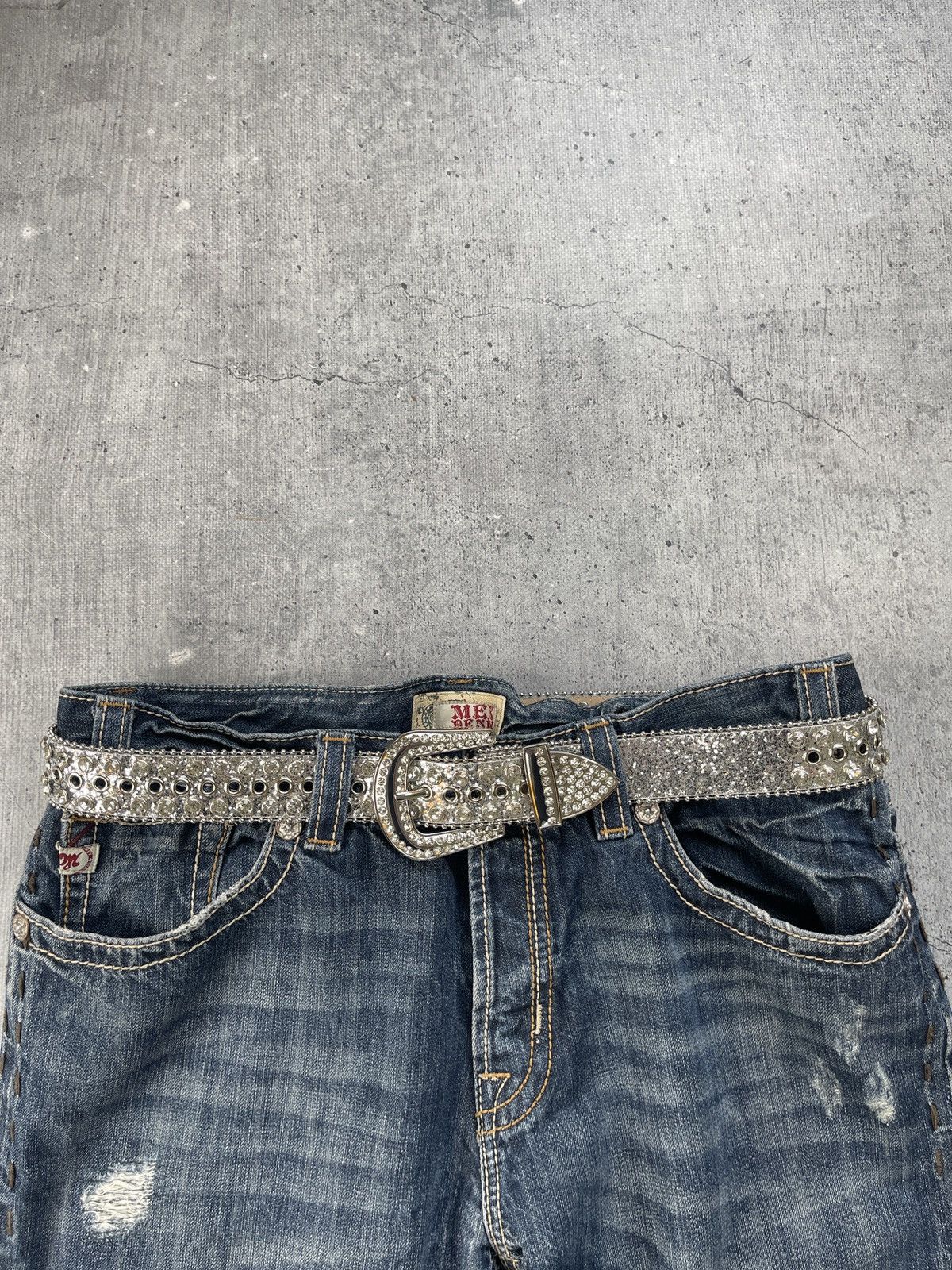 Japanese Brand B. B. Simon Style Vintage 90s Japanese opium Rock Y2K belt Size ONE SIZE - 2 Thumbnail