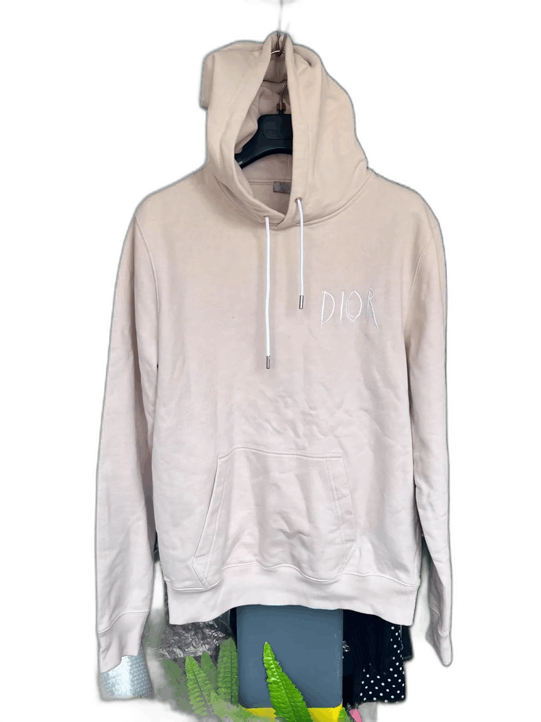 Dior Pink Hooded Sweatshirt with Dior Embroidery Size US XL / EU 56 / 4 - 1 Thumbnail