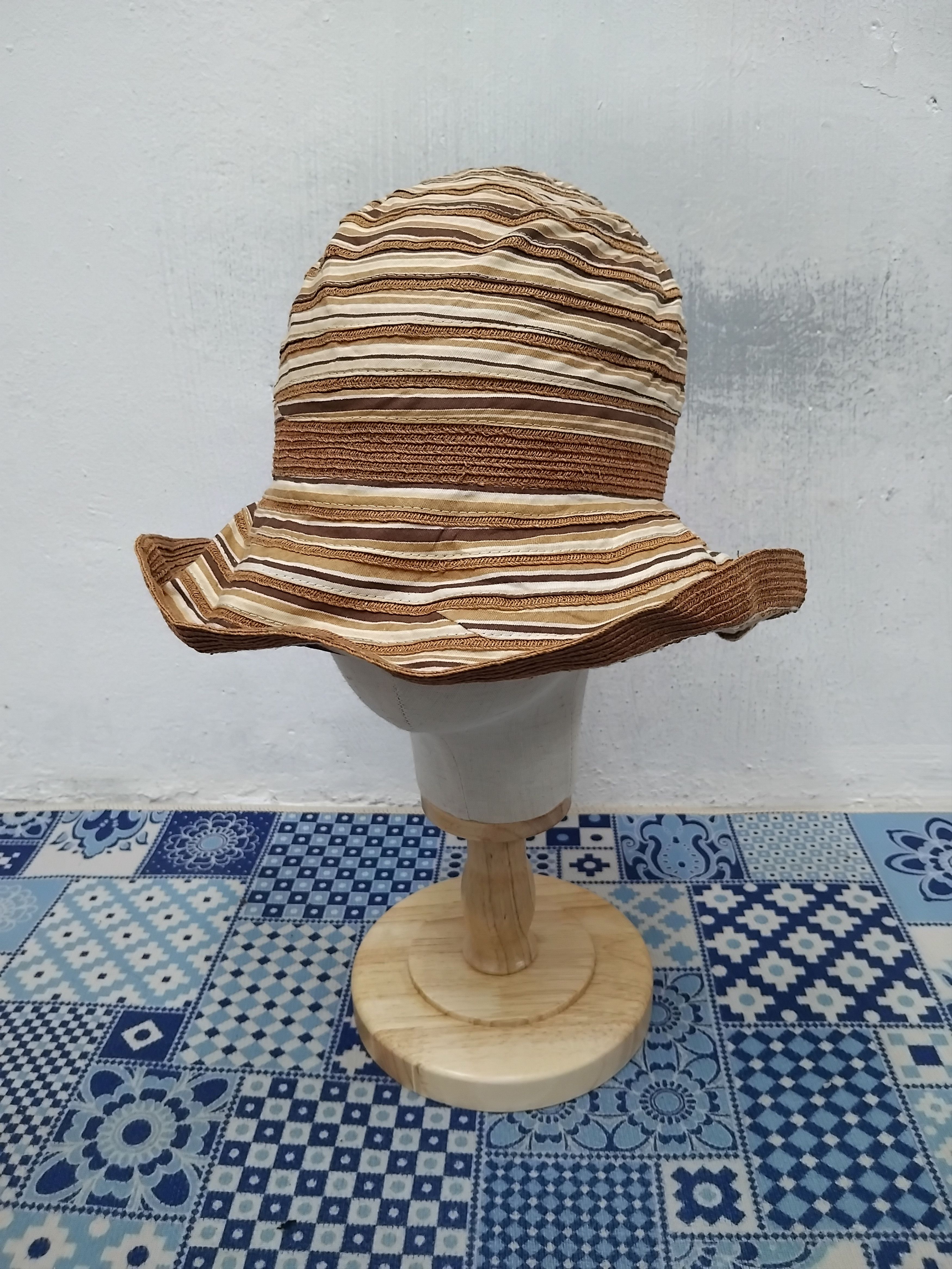 Japanese Brand Stripe Japanese style old school hat Size ONE SIZE - 5 Thumbnail