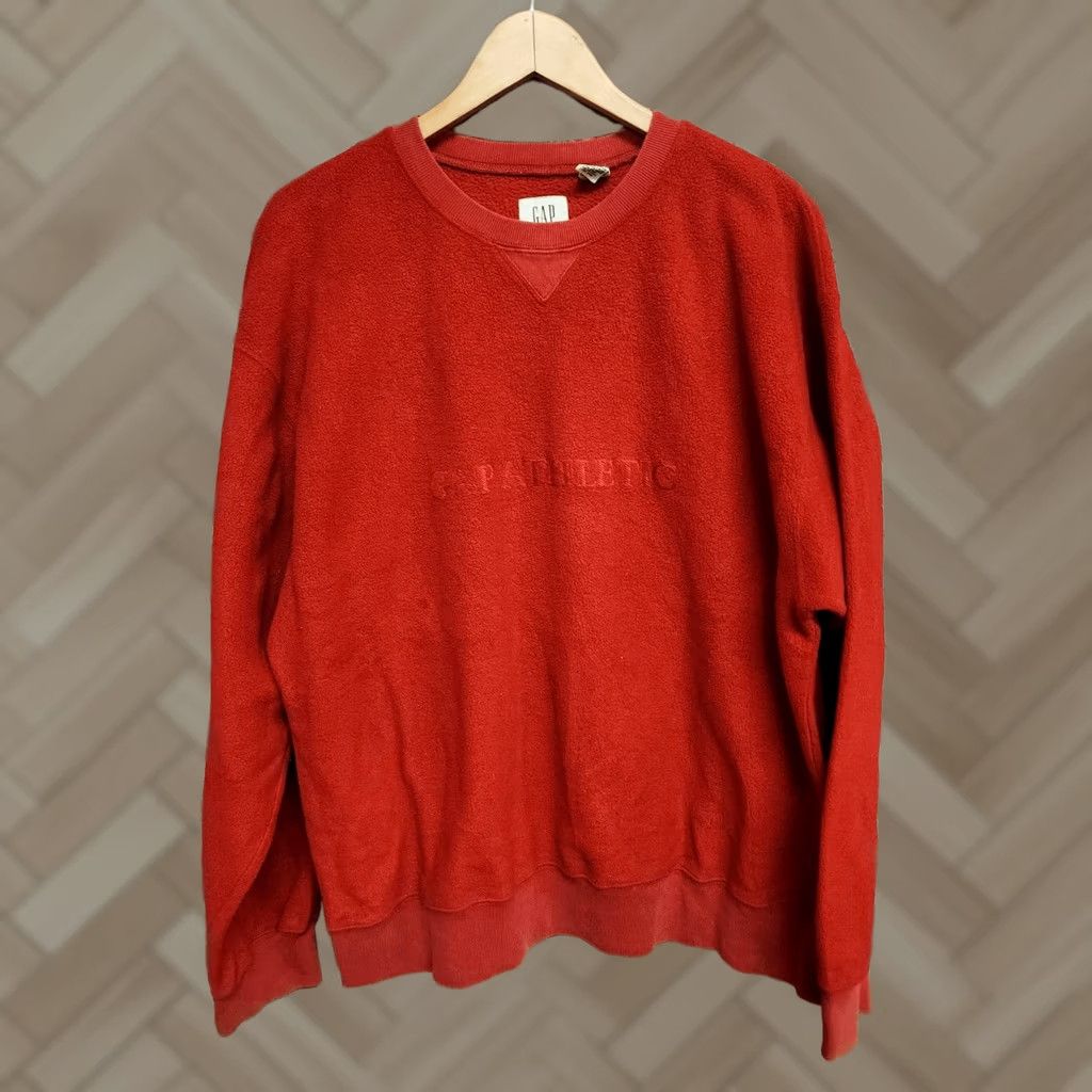 Gap VINTAGE GAP Sweatshirt Mens XL Red 90s Pullover Y2K Streetwear USA Shirt Men Red 90s USA Garden? Size US XL / EU 56 / 4 - 1 Thumbnail
