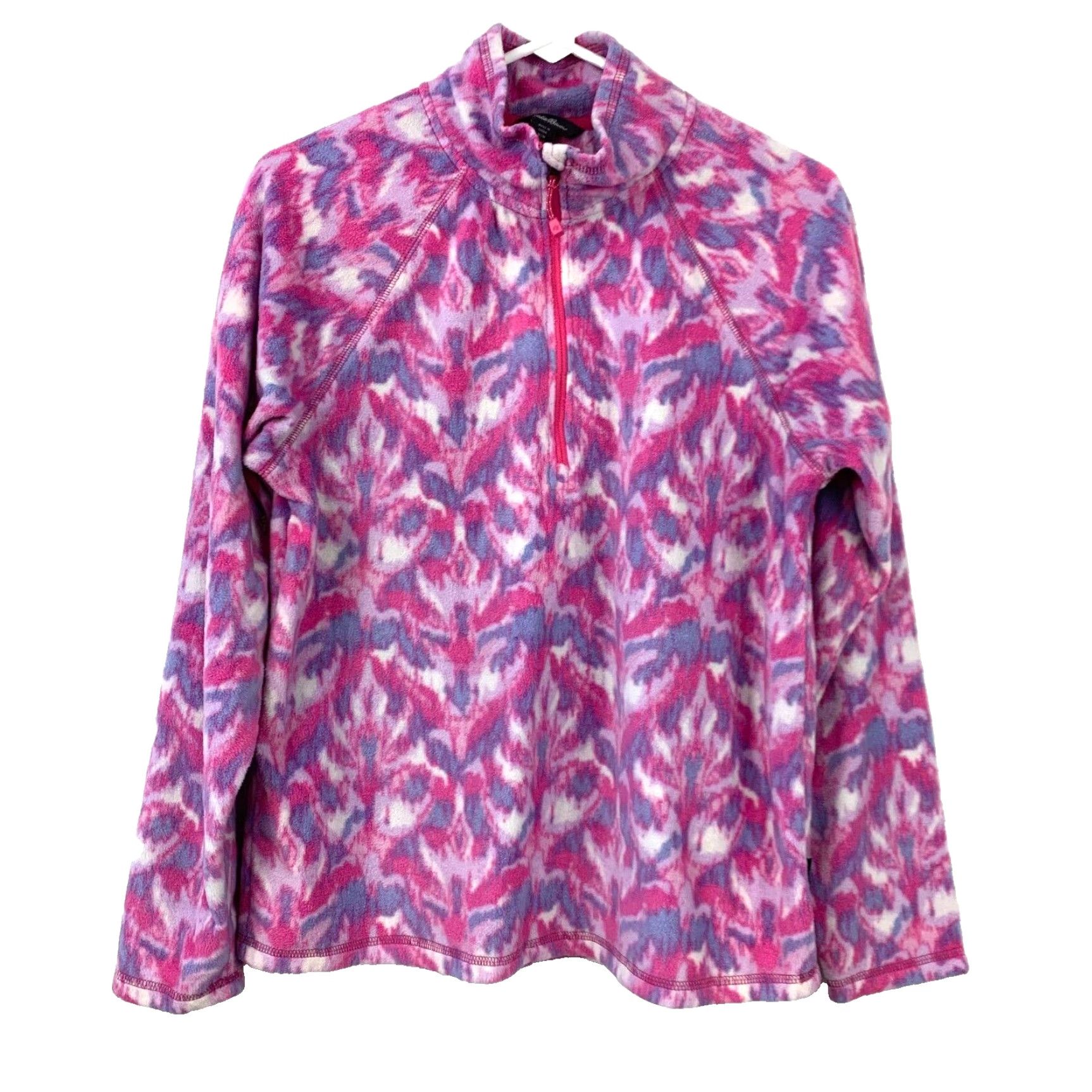Eddie Bauer Eddie Bauer Pink Purple Quarter Zip Fleece Pullover Shirt Top Womens Medium Size M / US 6-8 / IT 42-44 - 2 Thumbnail
