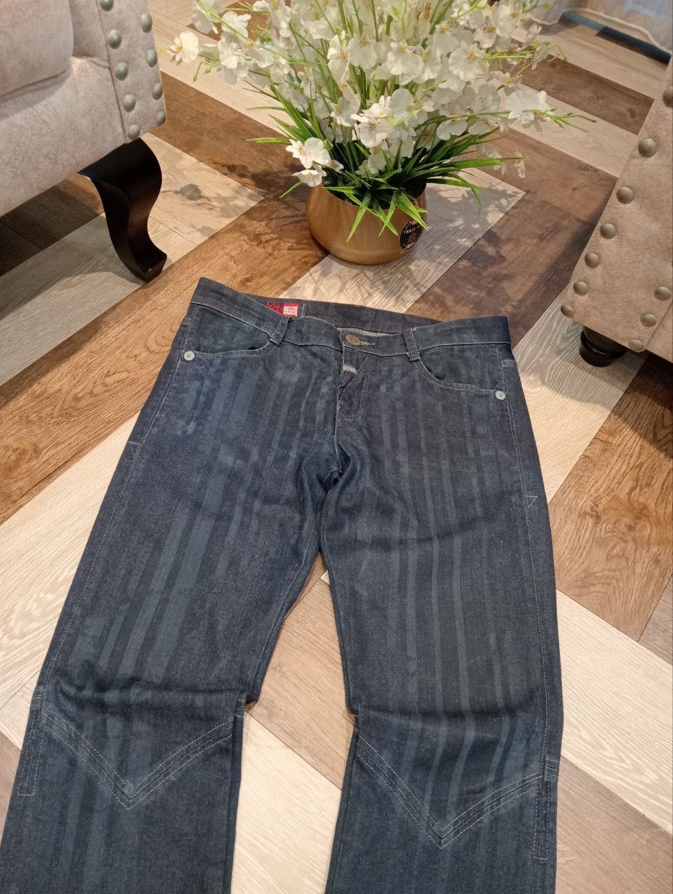 Marithe + Francois Girbaud MARITHE FRANCOIS GIRBAUD JAPAN BLUE STRETCH DENIM JEANS Size US 34 / EU 50 - 4 Thumbnail