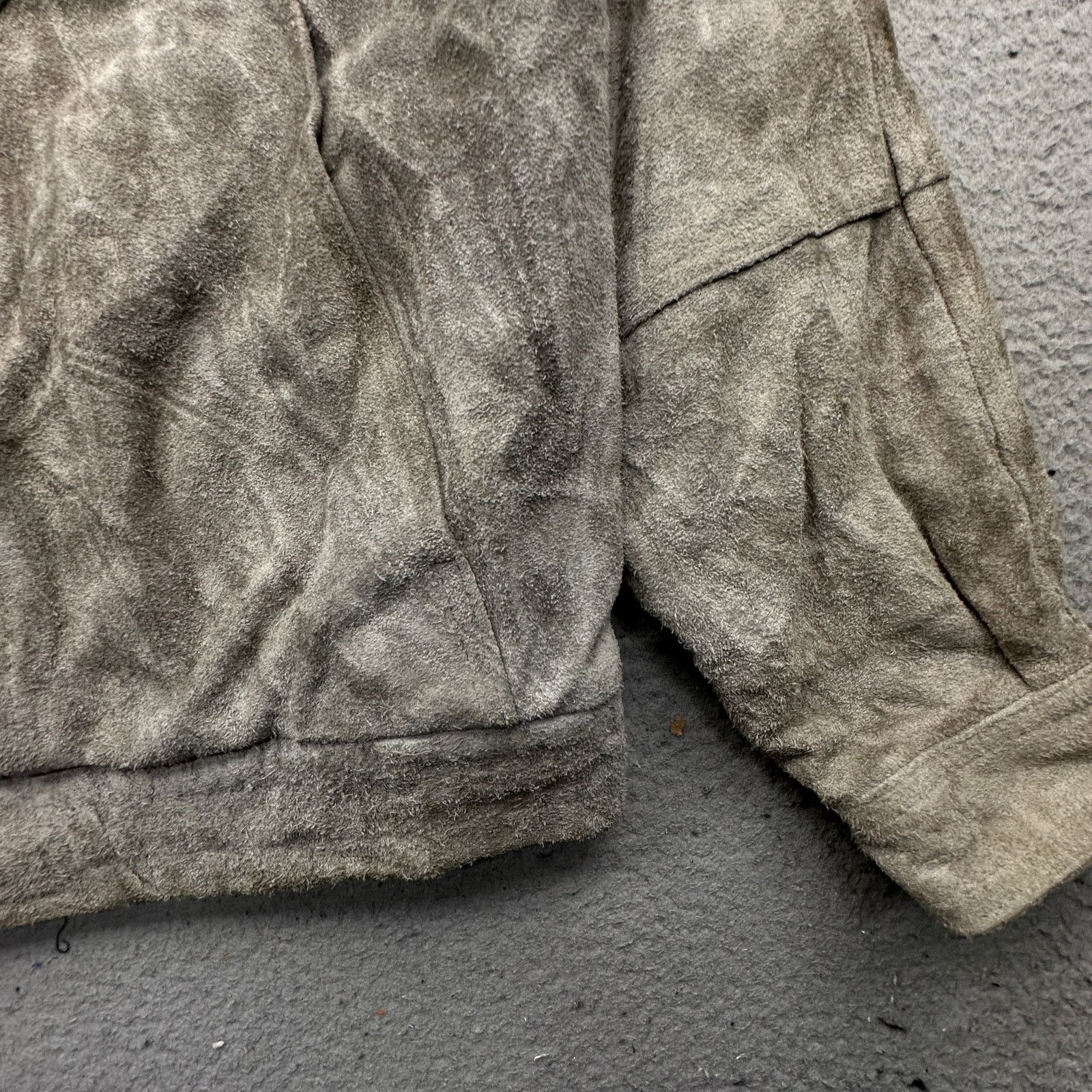 Other VTG Bermans Suede Leather Bomber Jacket Men Large Gray Lined Size US L / EU 52-54 / 3 - 10 Thumbnail