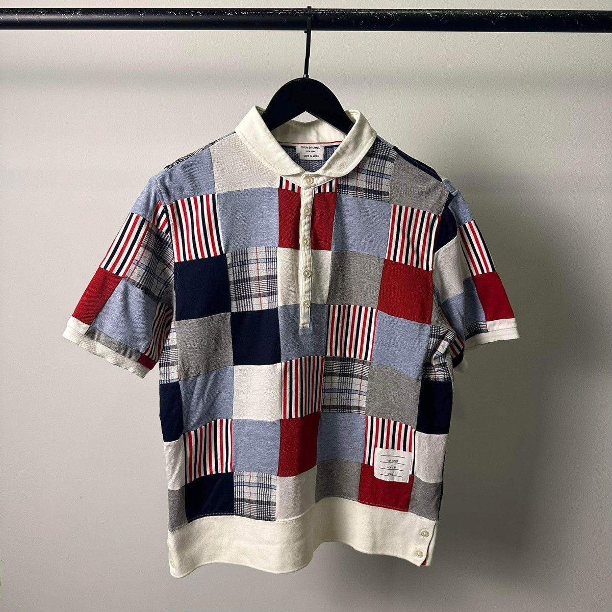 Designer × Thom Browne THOM BROWNE POLO SHIRT Size US L / EU 52-54 / 3 - 1 Thumbnail
