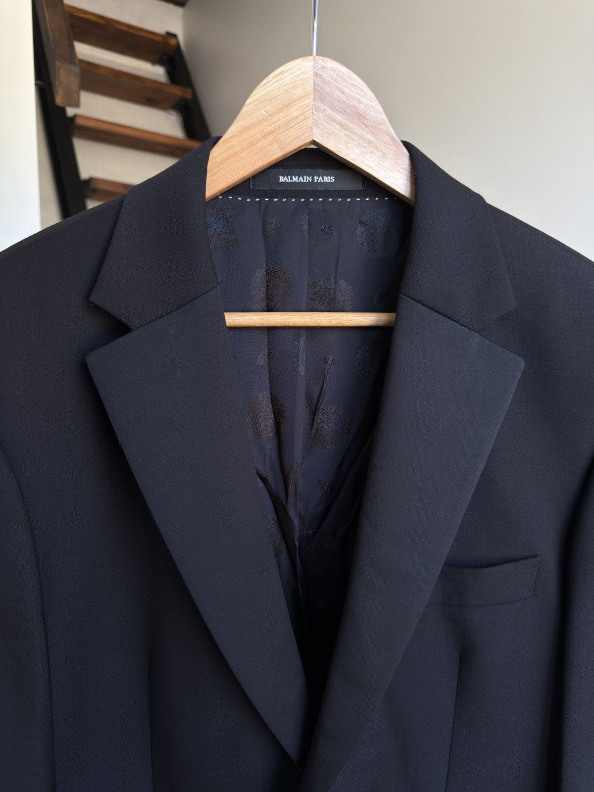 Balmain PIERRE BALMAIN Mens Blazer Jacket Black Size M Chest 40 in Size 40R - 3 Thumbnail