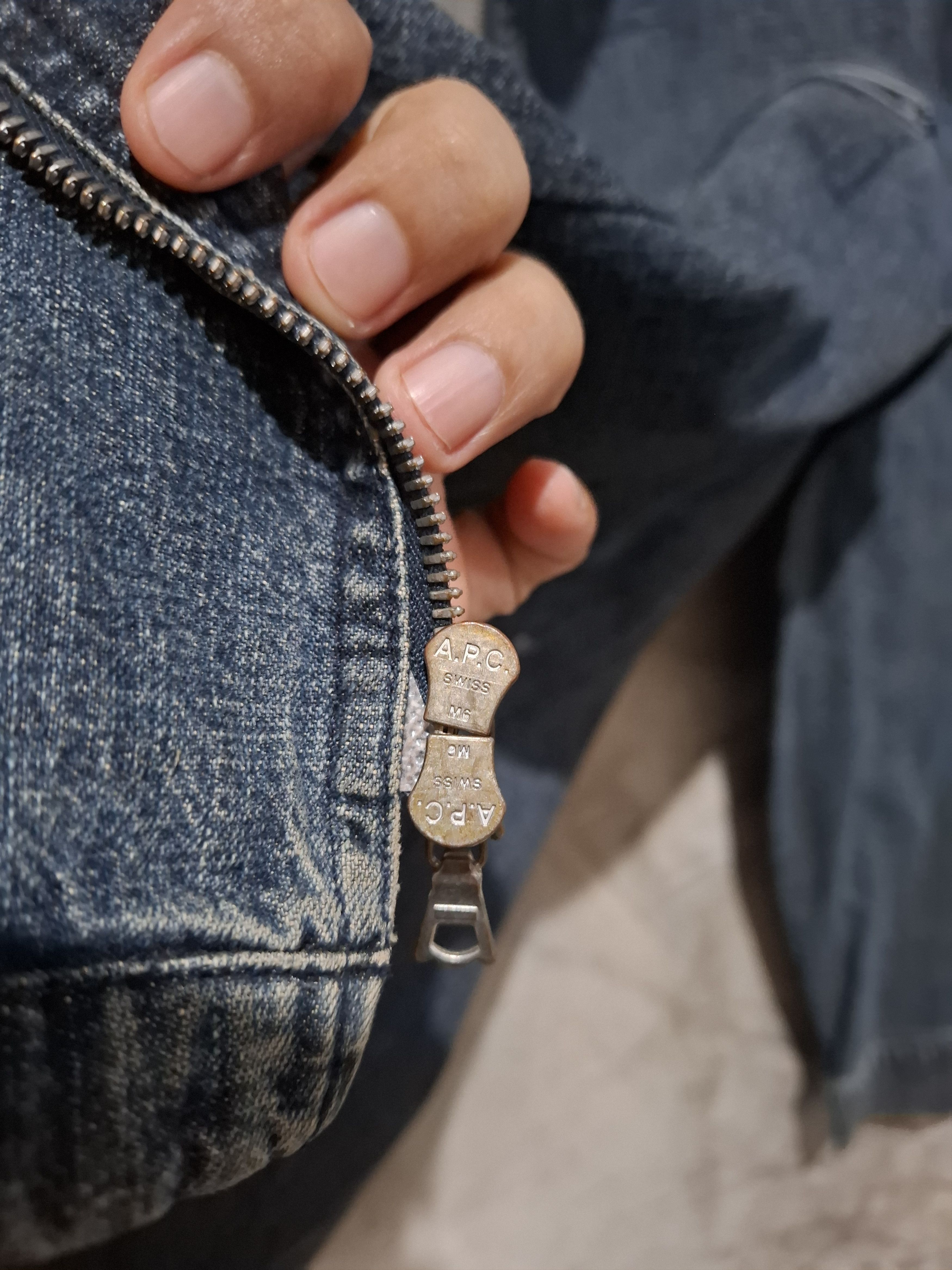 A.P.C. Vintage A.P.C Jeans Denim Jacket with Zippers Size M / US 6-8 / IT 42-44 - 9 Thumbnail