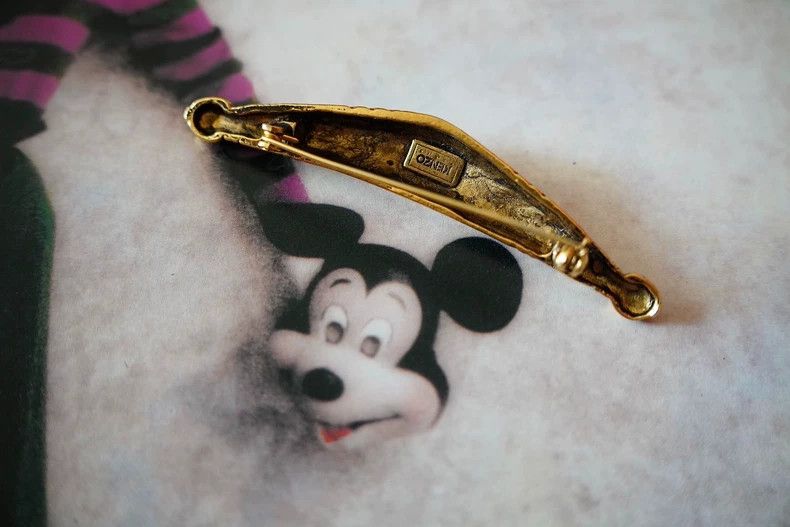 Kenzo KENZO Bronze brooch with camellia relief Size ONE SIZE - 4 Thumbnail