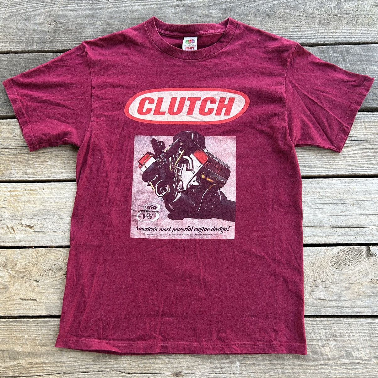 Band Tees Vintage 2002 Clutch Band T Shirt V8 Engine Maroon Size US L / EU 52-54 / 3 - 1 Thumbnail