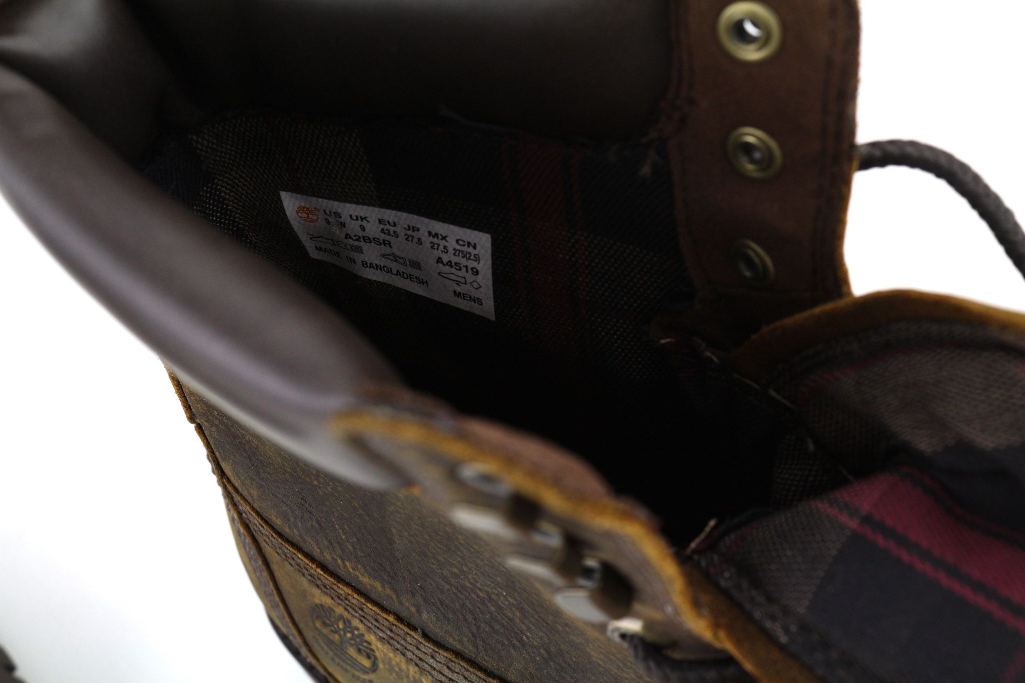 Timberland A2BSR-A4519 EU43/43.5 Brown Leather Aged Look 80841 Size US 10.5 / EU 43-44 - 11 Thumbnail