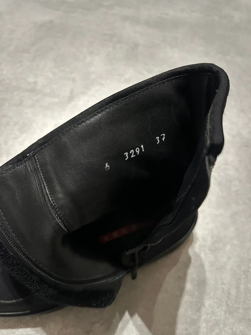 Prada × Vintage 2000s Prada Luna Rossa Sport Black Boots Size US 6 / IT 36 - 9 Thumbnail