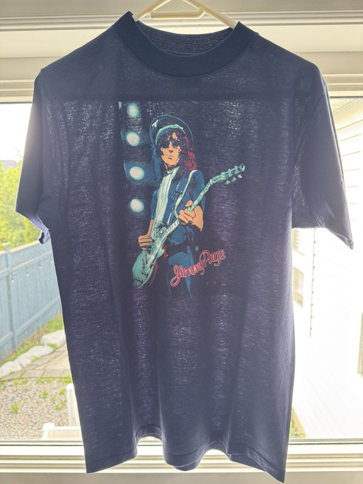 Vintage Vintage Jimmy Page 80s The Firm Tee Single Stitch Band Tee Size US L / EU 52-54 / 3 - 8 Thumbnail