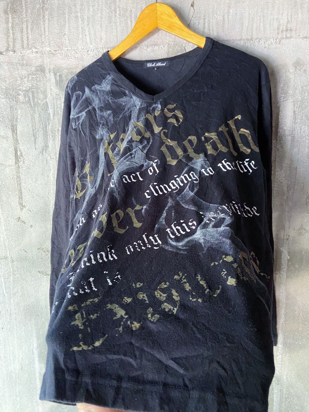 Hysteric Glamour IT FEARS DEATH POEM LONG SLEEVE Size US L / EU 52-54 / 3 - 4 Thumbnail