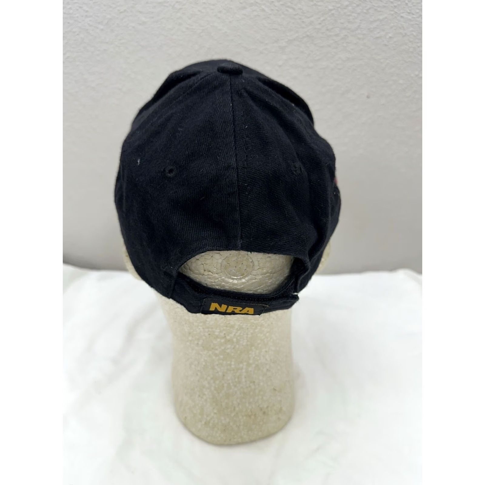 Vintage Unbranded NRA Baseball Hat Black Yellow American Flag Embroidered Adjustable Cap Size ONE SIZE - 3 Thumbnail