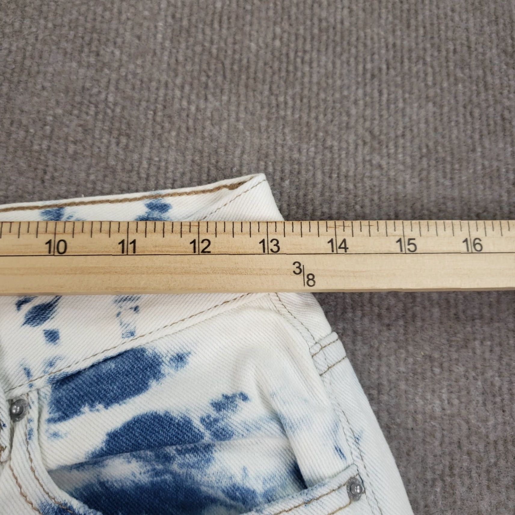 Pacsun Pacsun Womens High Rise Straight Leg Jeans 26 Extra Large White Blue Bleached Size 26" / US 2 / IT 38 - 5 Thumbnail