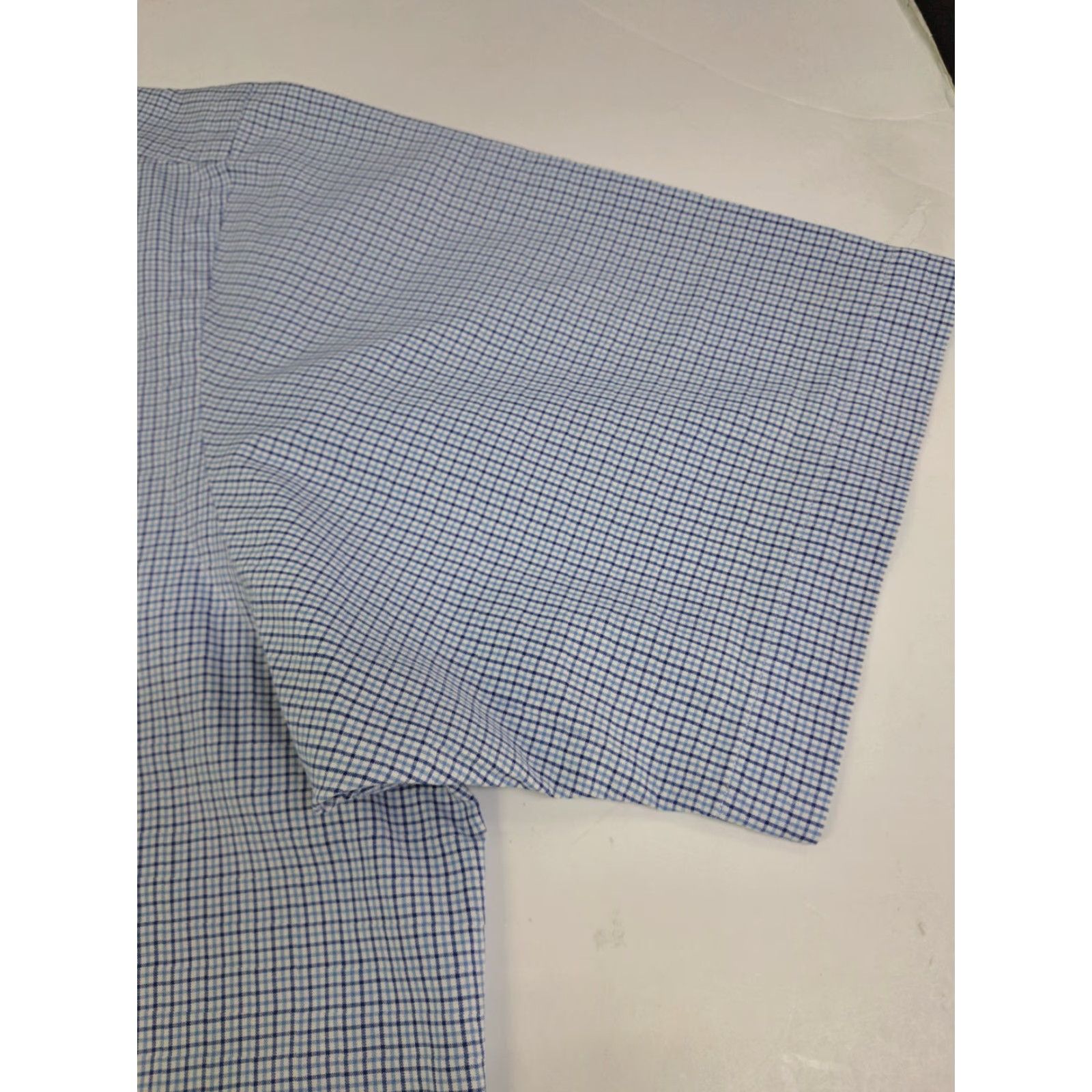 Ralph Lauren Ralph Lauren Mens Short Sleeve Button-Up Classic Blue Plaid Shirt M Size US M / EU 48-50 / 2 - 8 Thumbnail