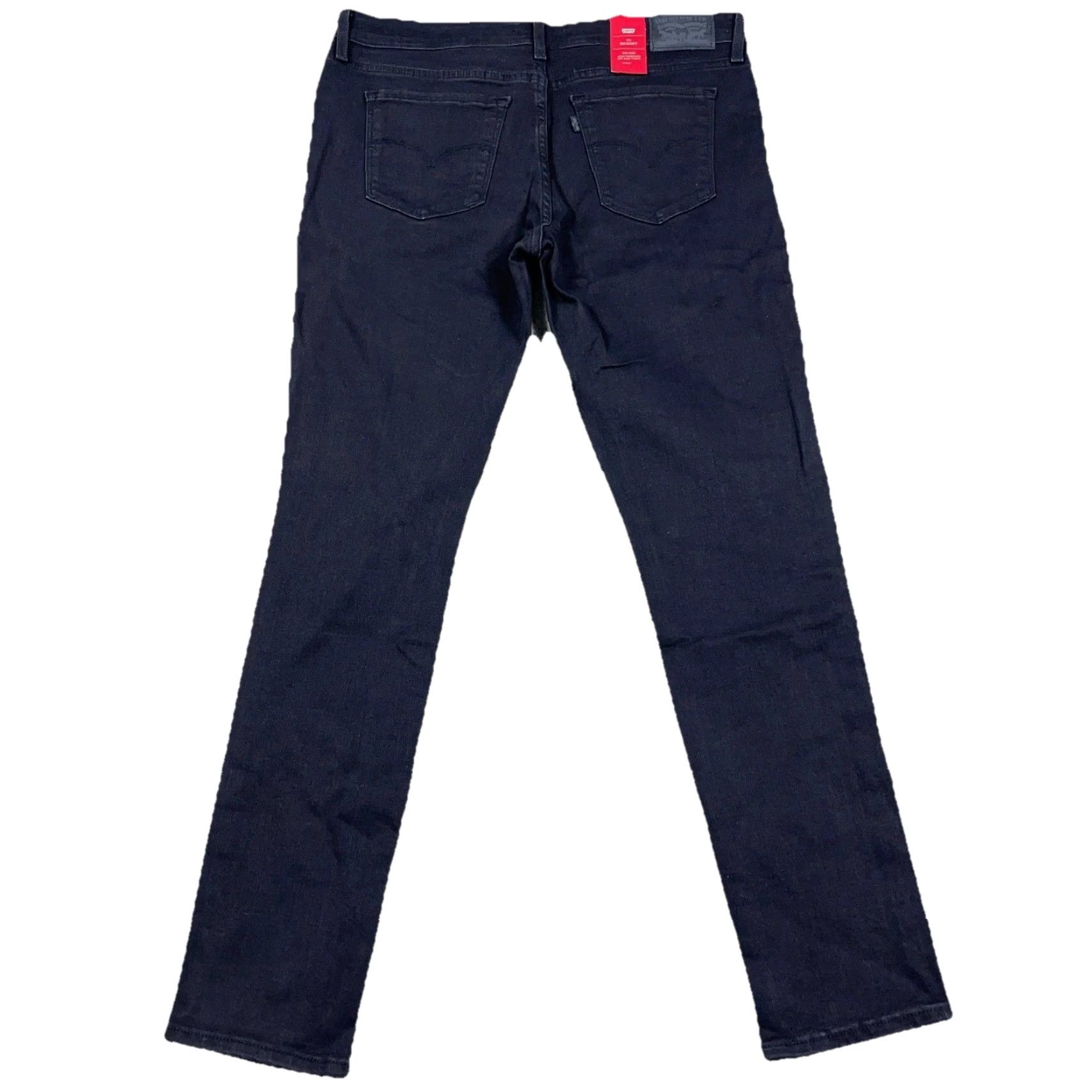 Levi's Levi's 711 Skinny Jeans Women 31 Black Mid Rise Distressed Stretch Jeans 31x30 Slim Logo 5-Pocket Size 24" / US 00 / IT 34 - 2 Thumbnail