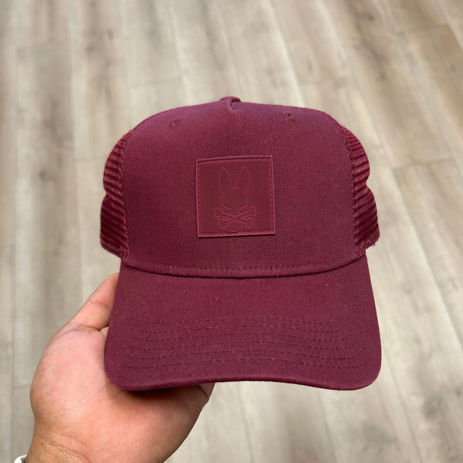 Psycho Bunny Psycho Bunny Maroon Burgundy Trucker Hat Cap Snapback B25 Size ONE SIZE - 2 Thumbnail