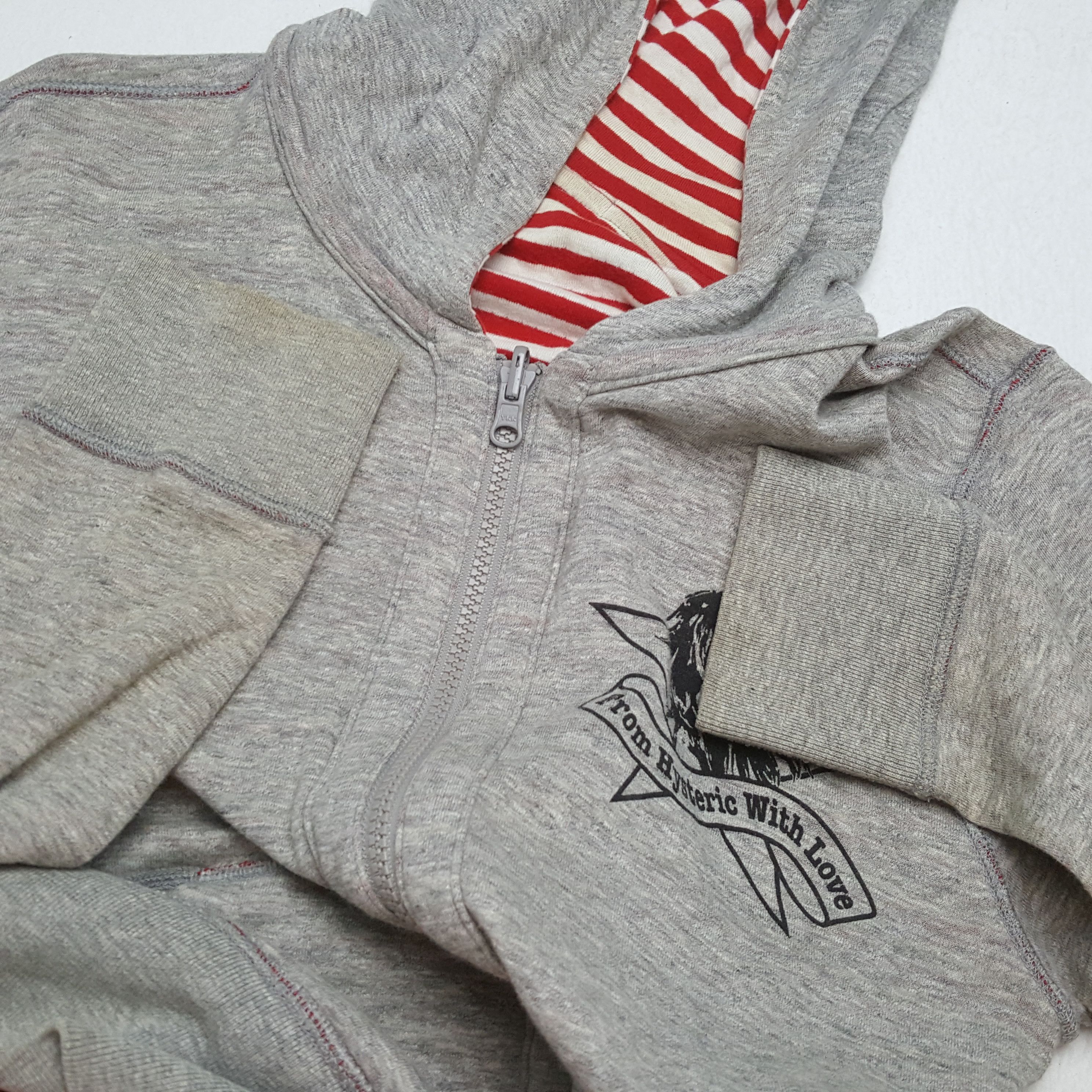 Hysteric Glamour × Japanese Brand × Vintage HYSTERIC GLAMOUR Fashion Style Reversible Zipper Hoodies Size US XS / EU 42 / 0 - 12 Thumbnail