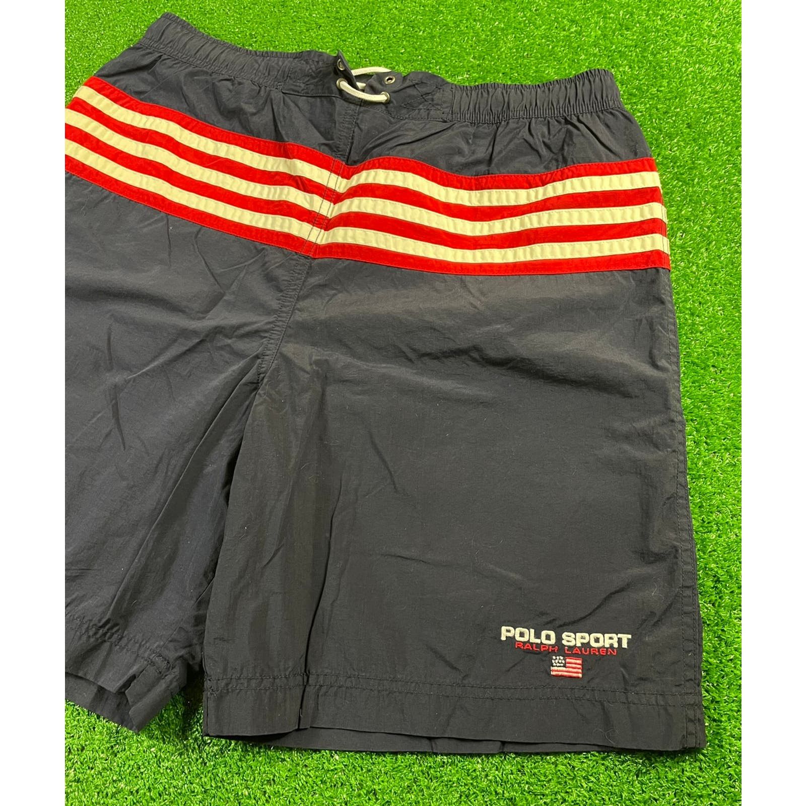 Polo Ralph Lauren Vintage 90s Polo Sport Medium Swim Trunks