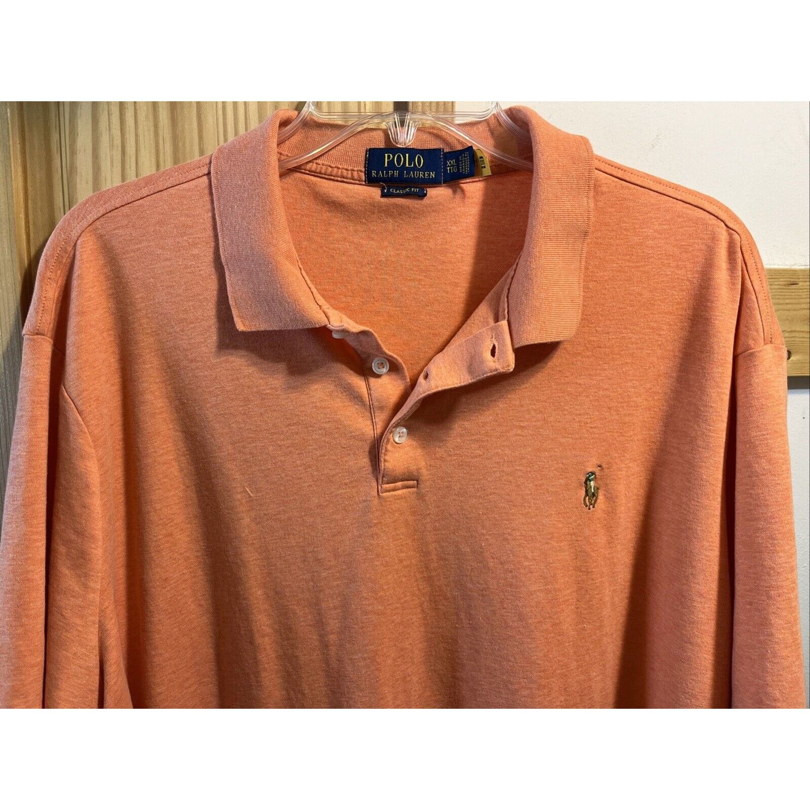 Polo Ralph Lauren Polo Ralph Lauren Men’s XXL Orange Button Cotton Polo Shirt Size US XXL / EU 58 / 5 - 5 Thumbnail
