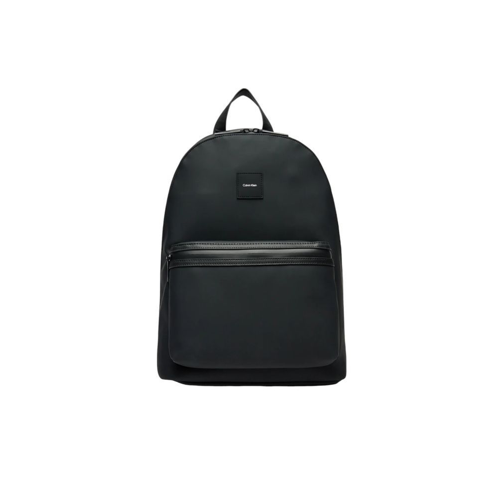 Calvin Klein Black Polyester Men's Backpack Size ONE SIZE - 1 Thumbnail