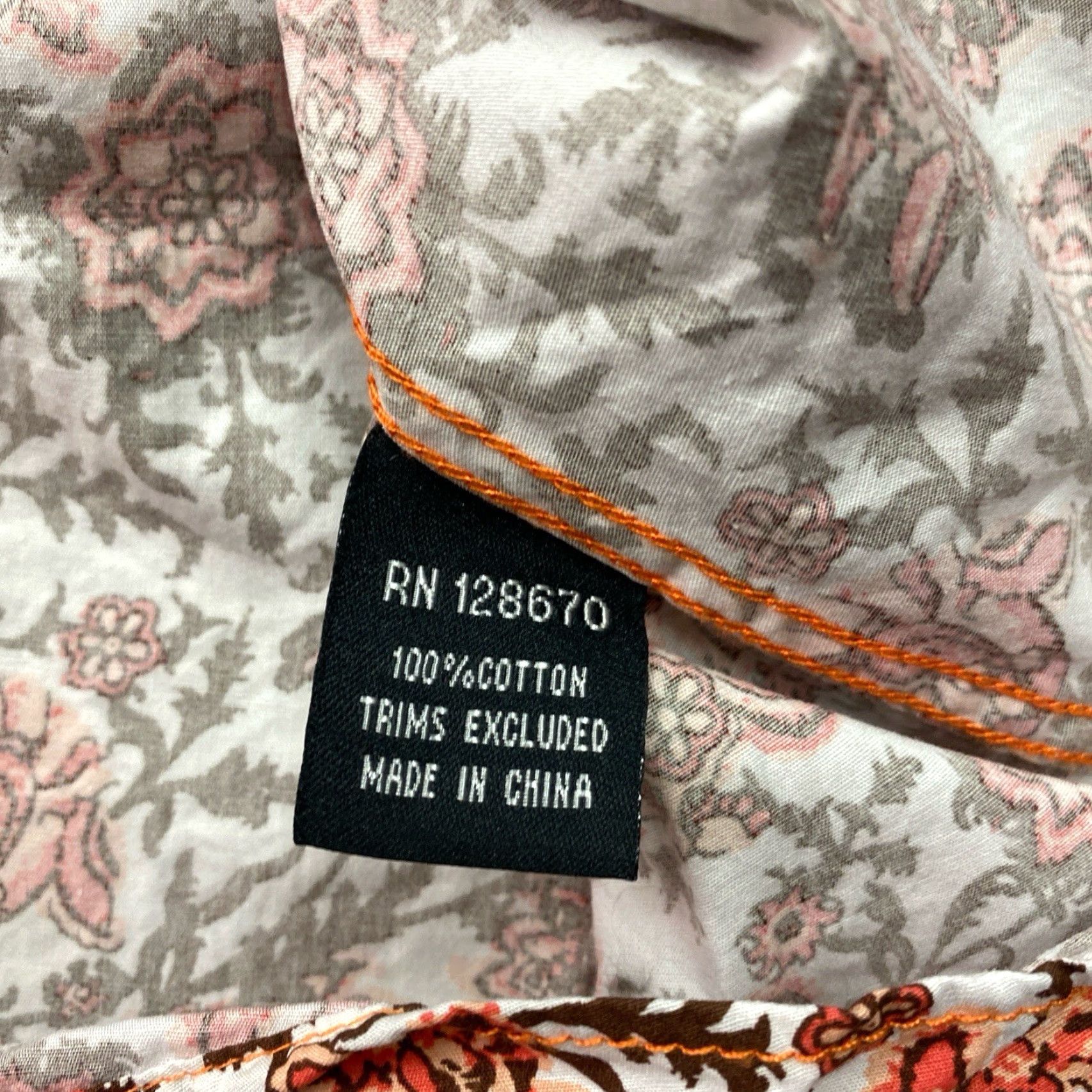 Vintage Cowgirl Hardware Shirt Western White Floral Pearl Snap Long Sleeve Ladies L Large Casual Size L / US 10 / IT 46 - 5 Thumbnail