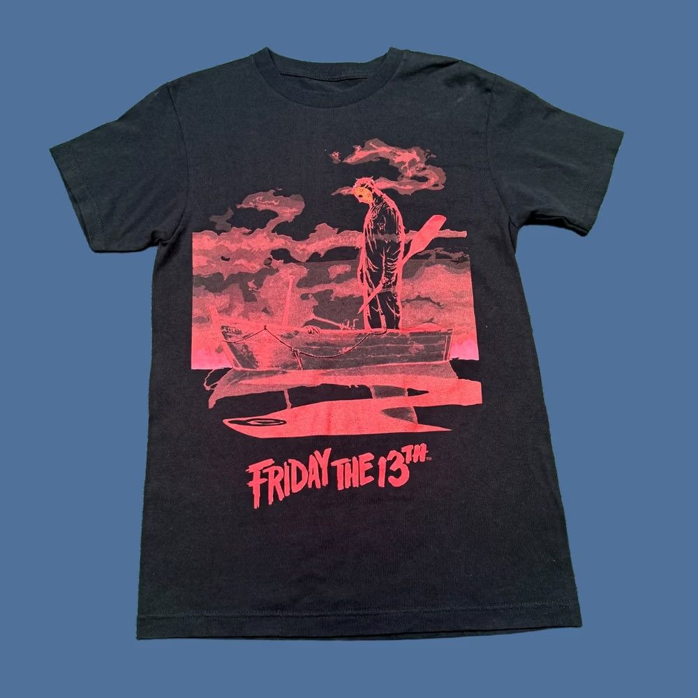 Vintage Friday The 13th Graphic T Shirt Men's S Black Short Sleeve Movie Tee Size US S / EU 44-46 / 1 - 1 Thumbnail