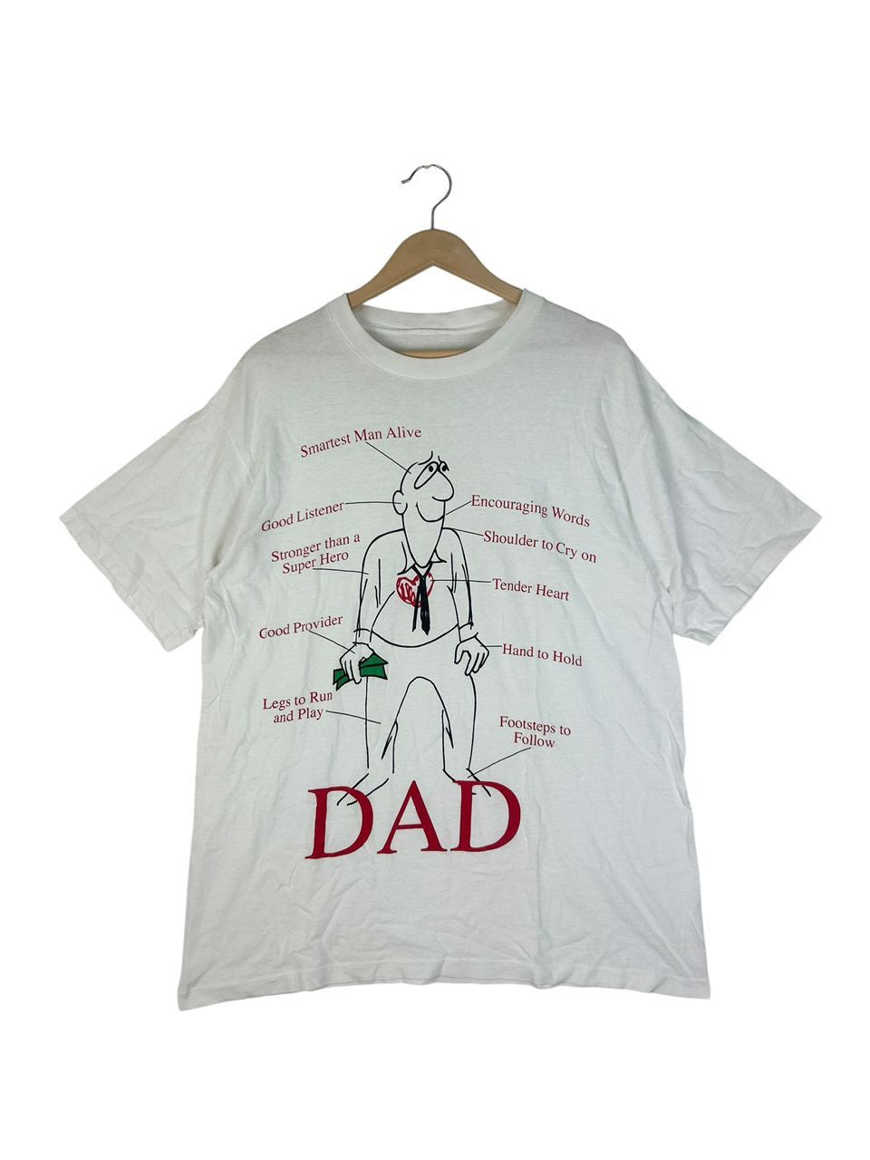 Vintage Vintage 90s Dad Anatomy Art Tshirt / Cartoon Size US XL / EU 56 / 4 - 1 Thumbnail